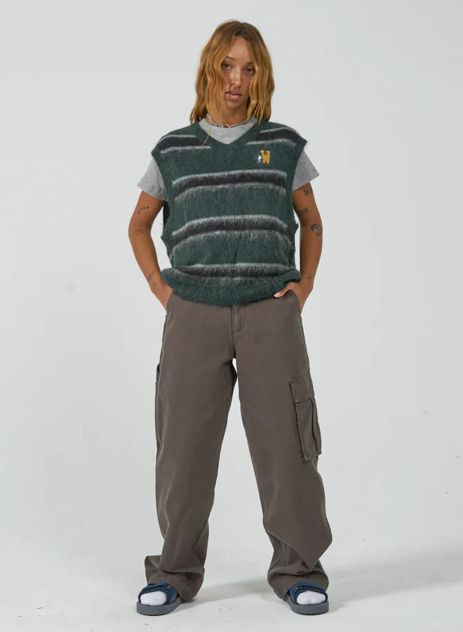 Freshman Fuzz Knit Vest - Green Gables - Image 5