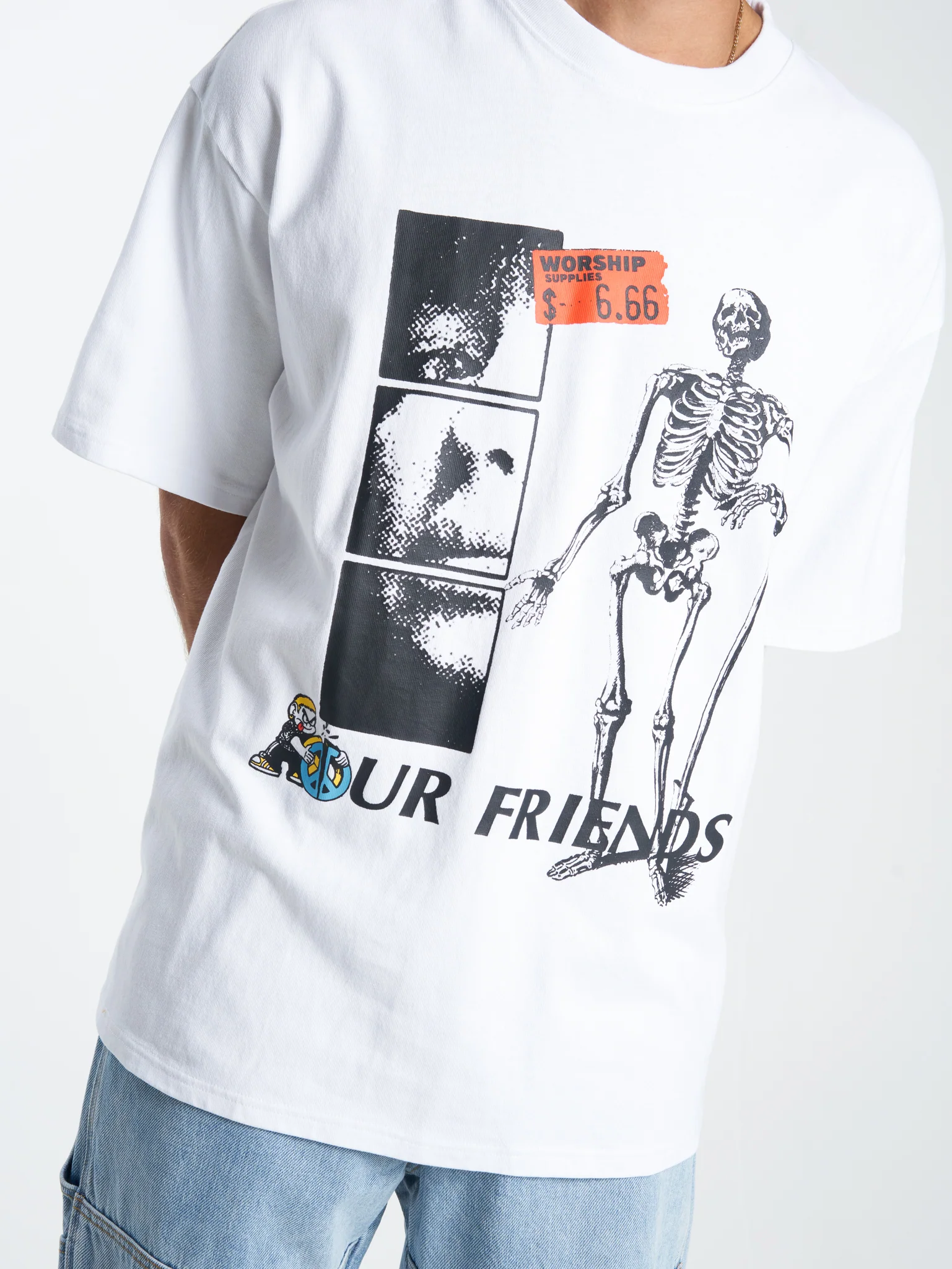 Friends Oversize Tee - White - Image 4