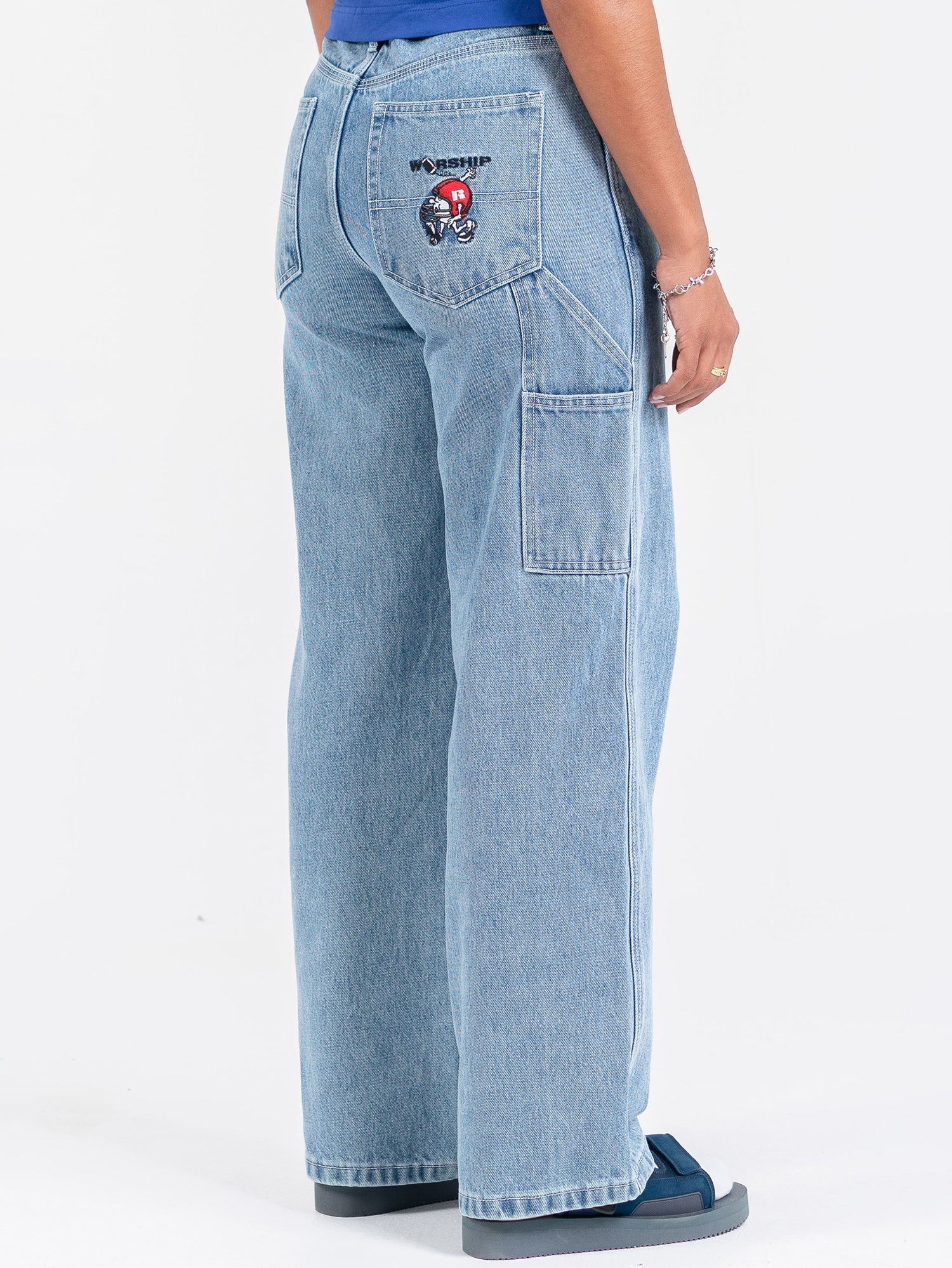 Fumbler Carpenter Baggy Jean - Spirit Blue - Image 6