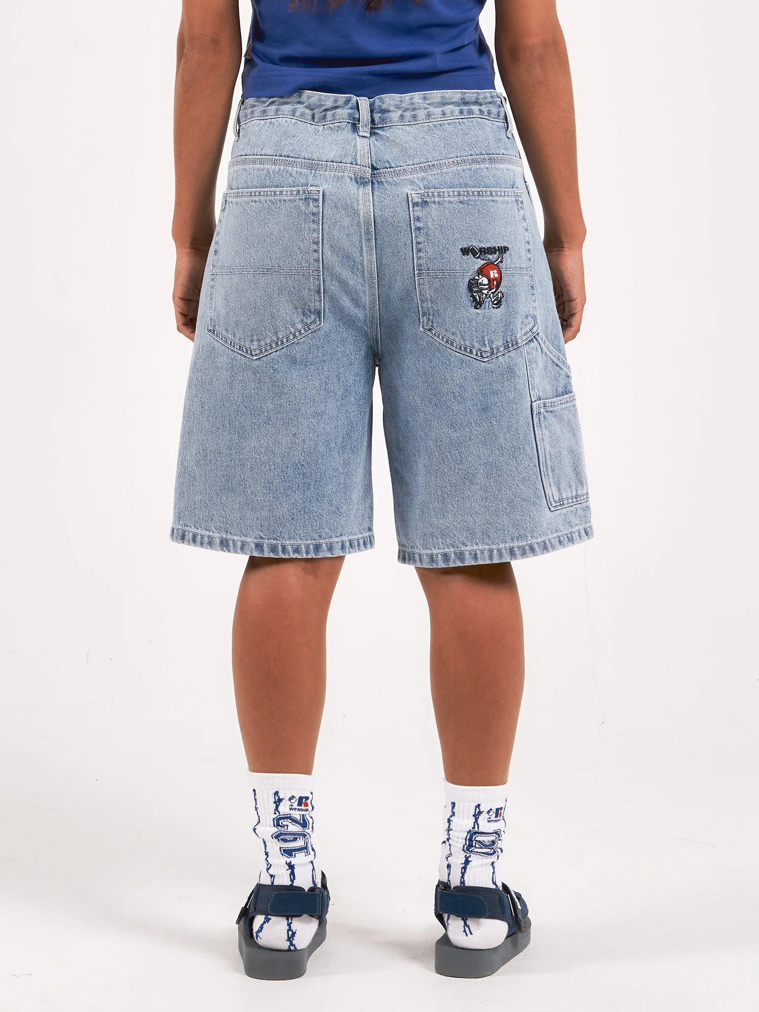 Fumbler Carpenter Jean Short - Spirit Blue - Image 2