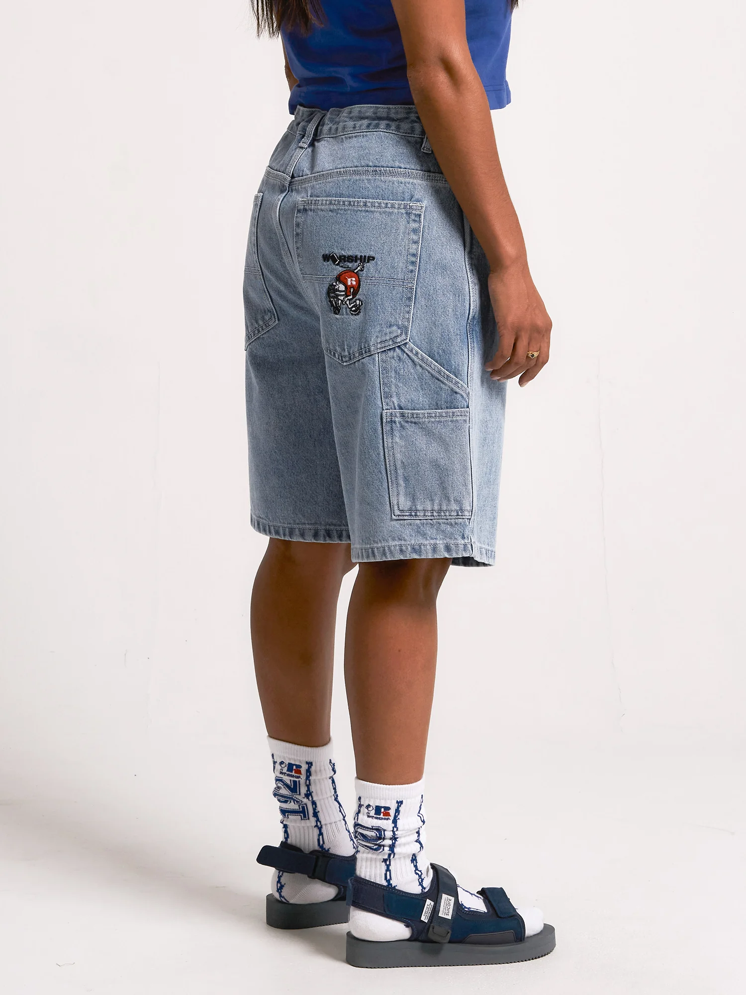 Fumbler Carpenter Jean Short - Spirit Blue - Image 6