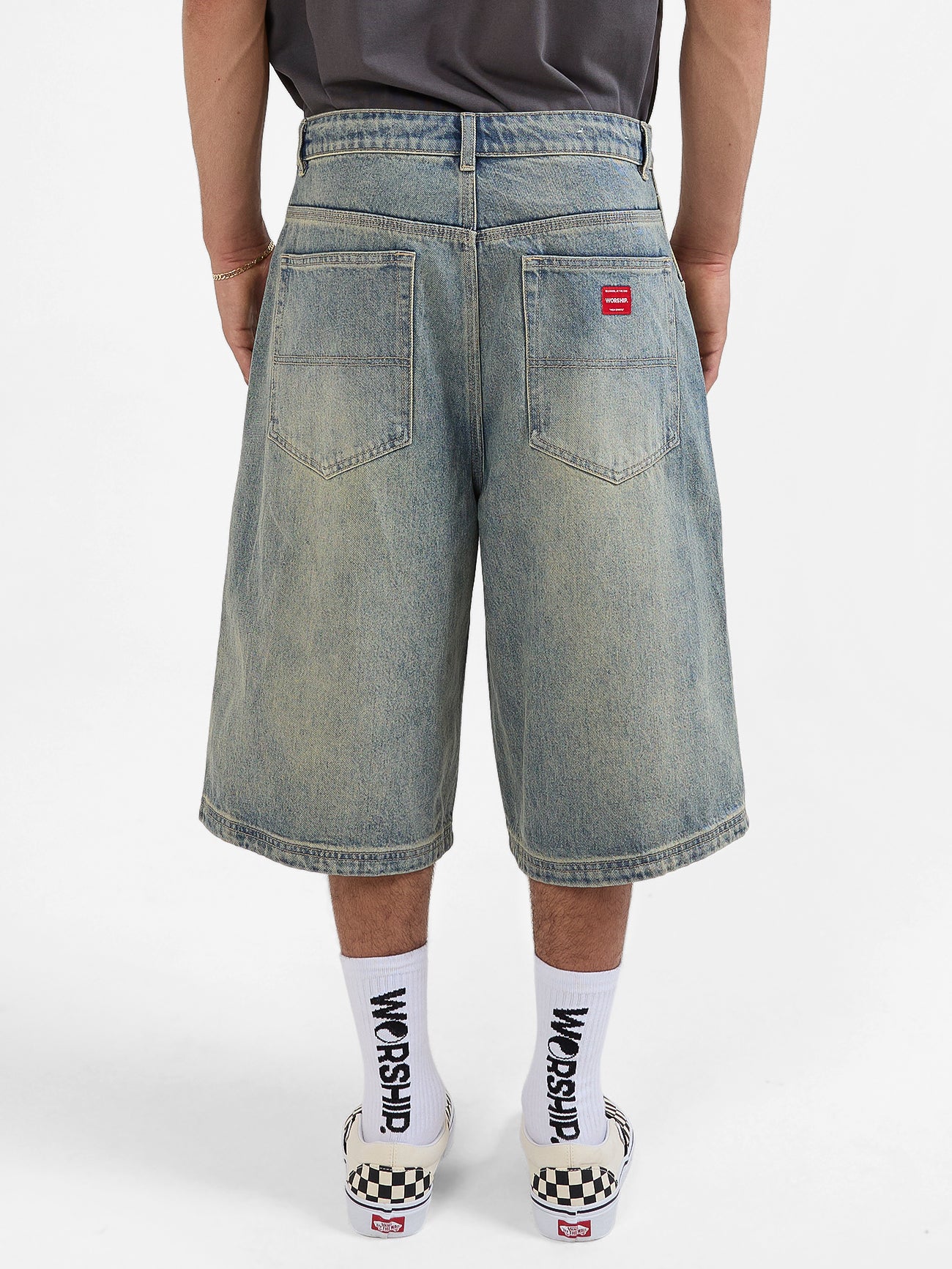 Garbage Grime Dozer Jeanshort - Garbage Grime Blue - Image 2