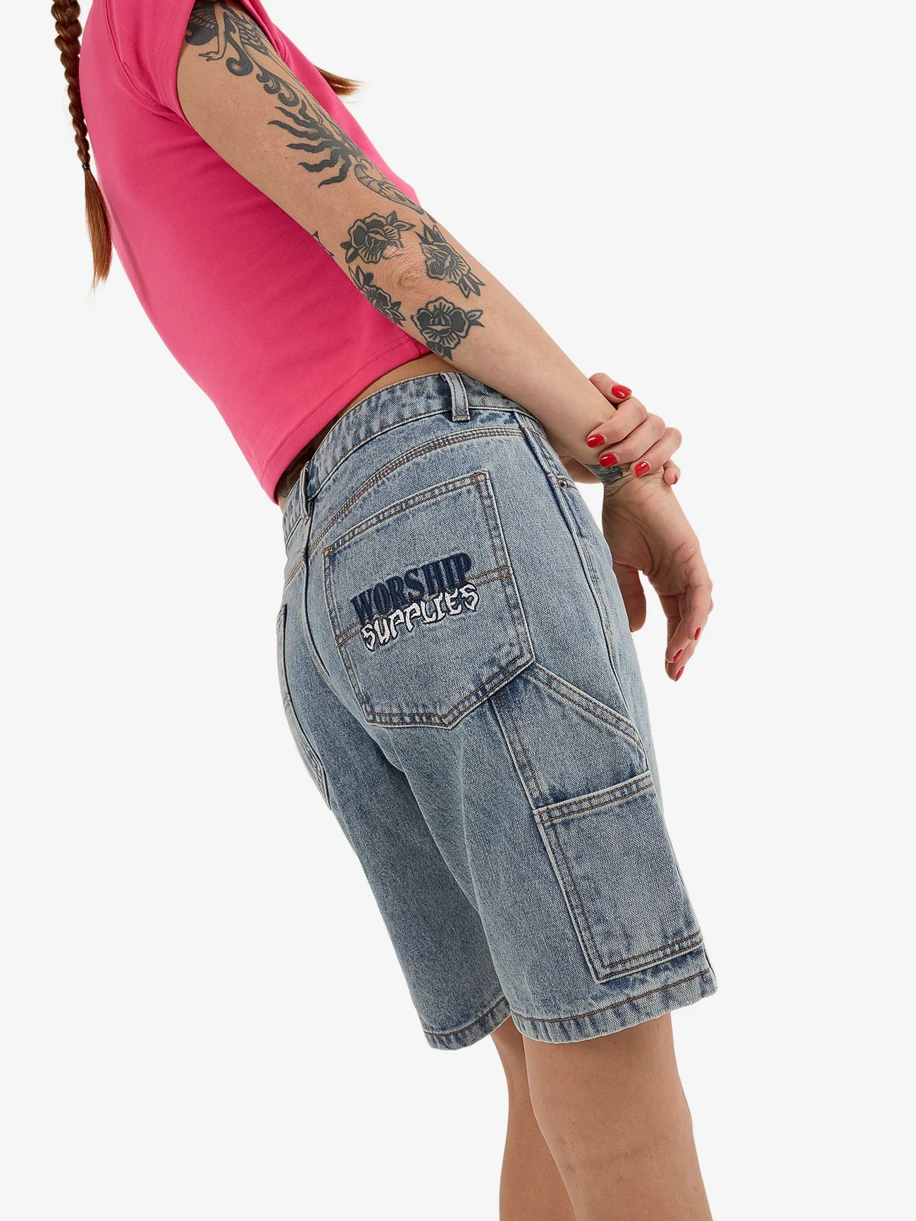 Get A Grip Carpenter Short - Stone Blue - Image 7