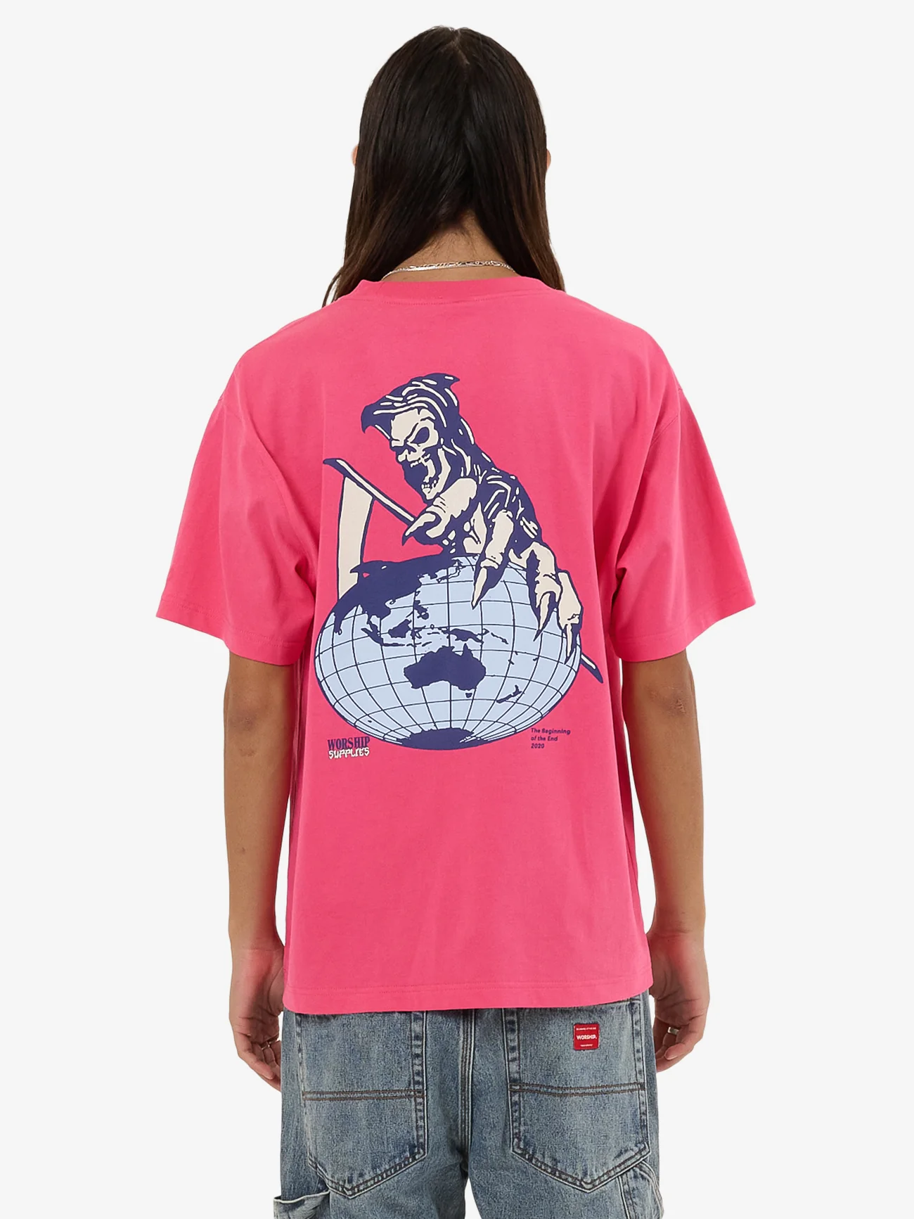 Get A Grip Tee - Magenta - Image 2