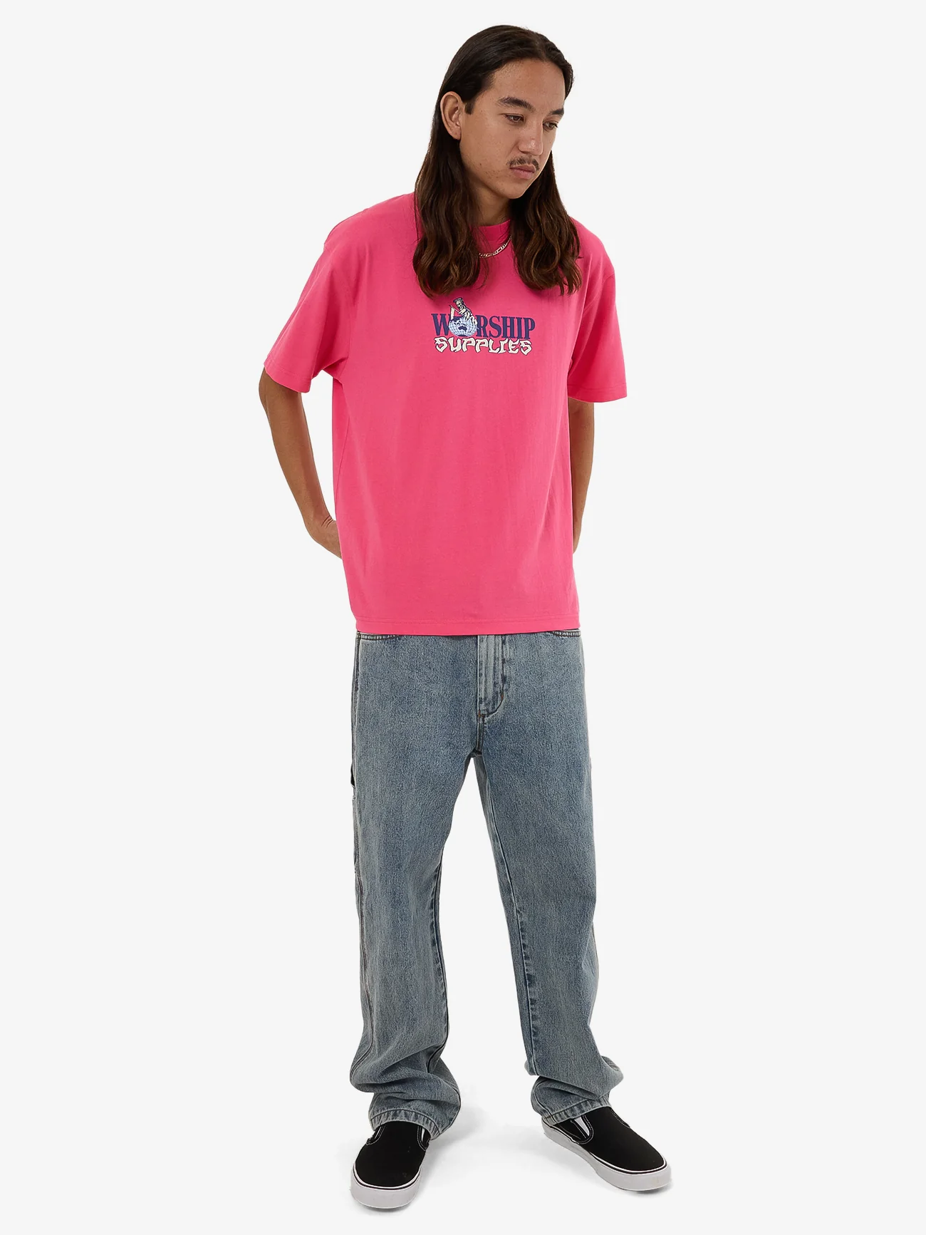 Get A Grip Tee - Magenta - Image 5