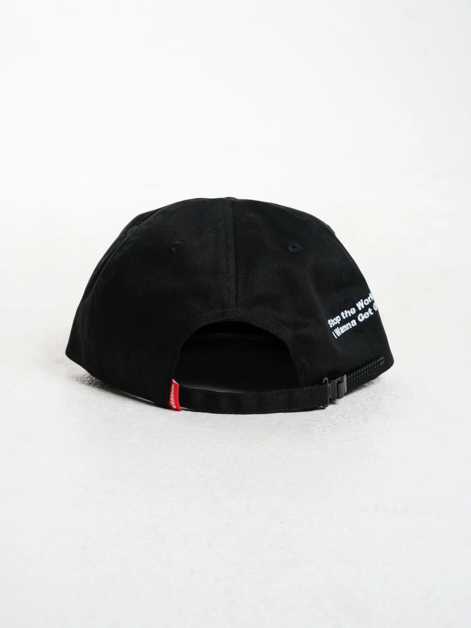 Get Off Five Panel Twill Hat - Black - Image 2