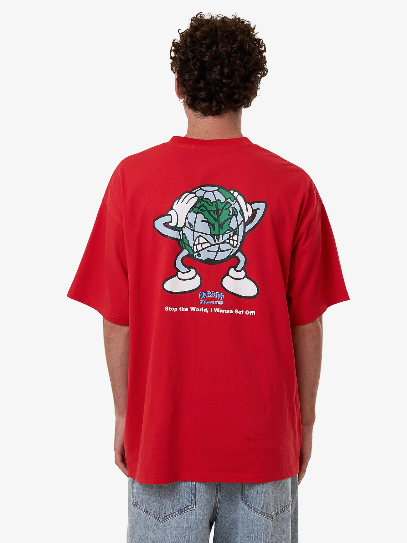 Get Off Oversize Tee - Lucky Red - Image 2