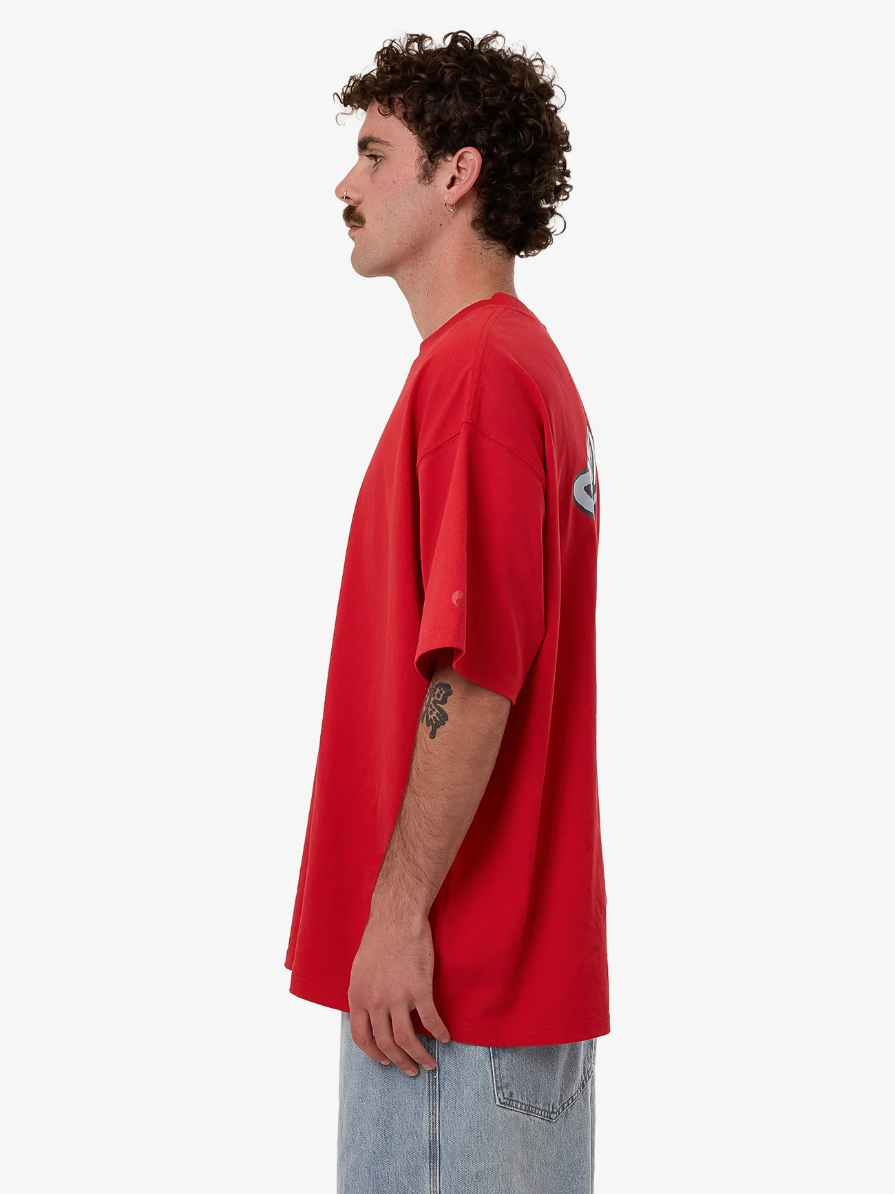 Get Off Oversize Tee - Lucky Red - Image 4