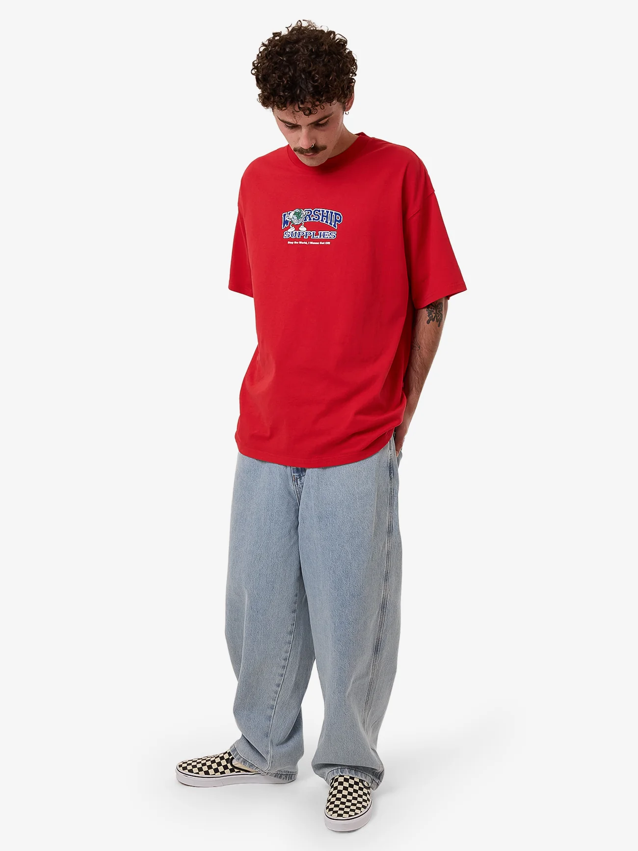 Get Off Oversize Tee - Lucky Red - Image 5