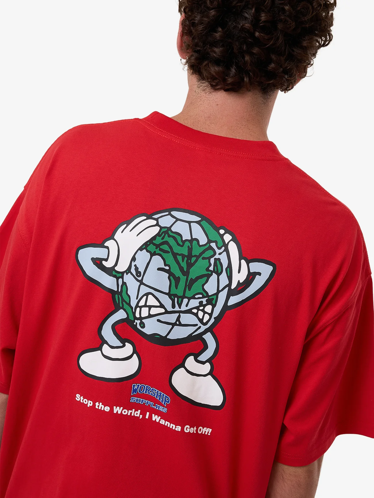 Get Off Oversize Tee - Lucky Red - Image 6
