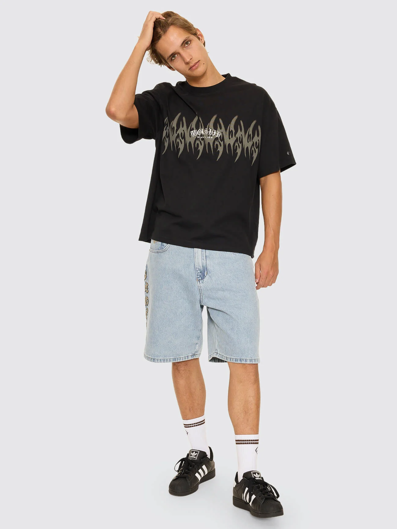 Ghosted Oversize Tee - Black - Image 4