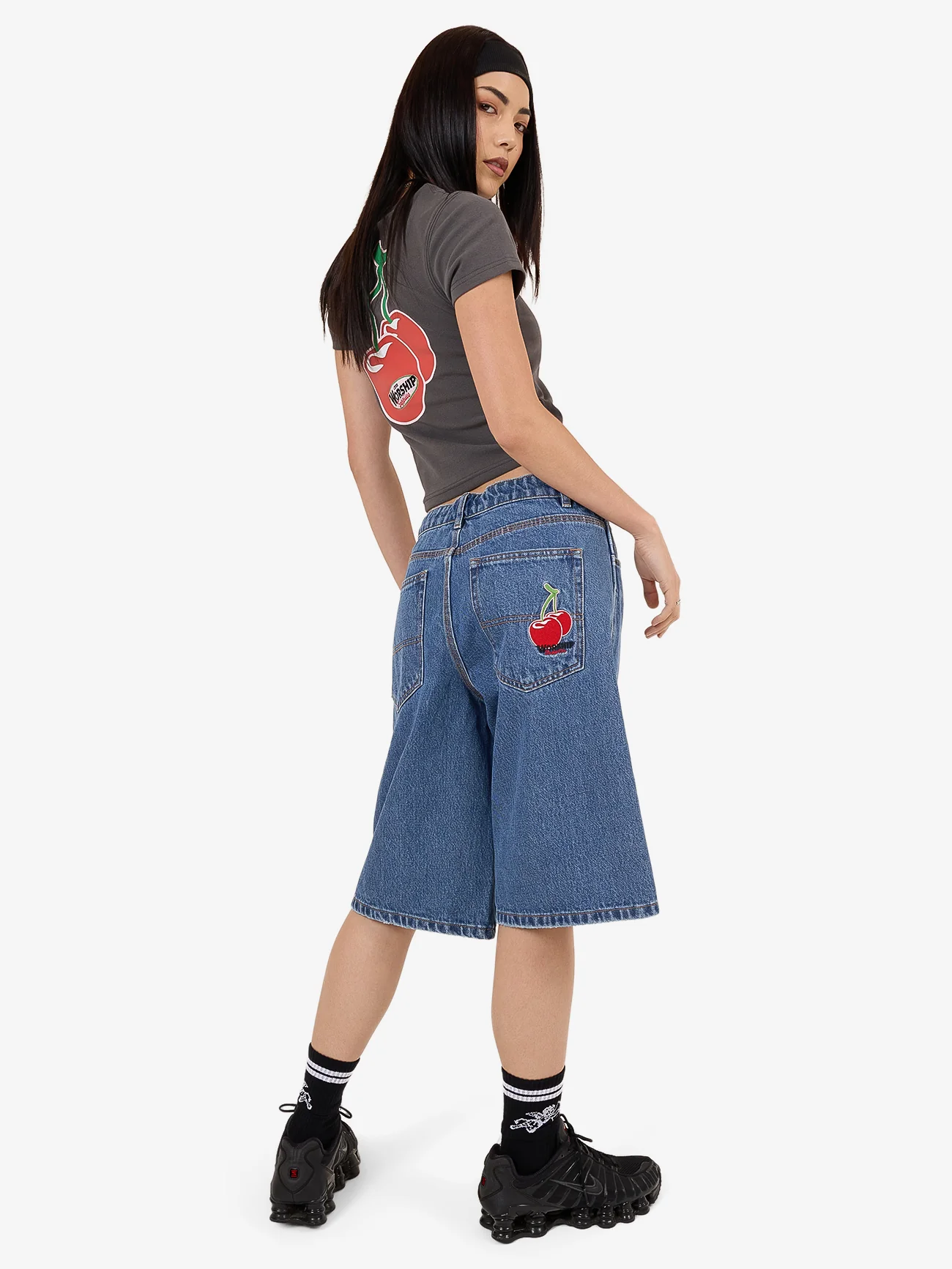 Glazed And Confused Big Baggy Short - Sky High Blue - Image 3