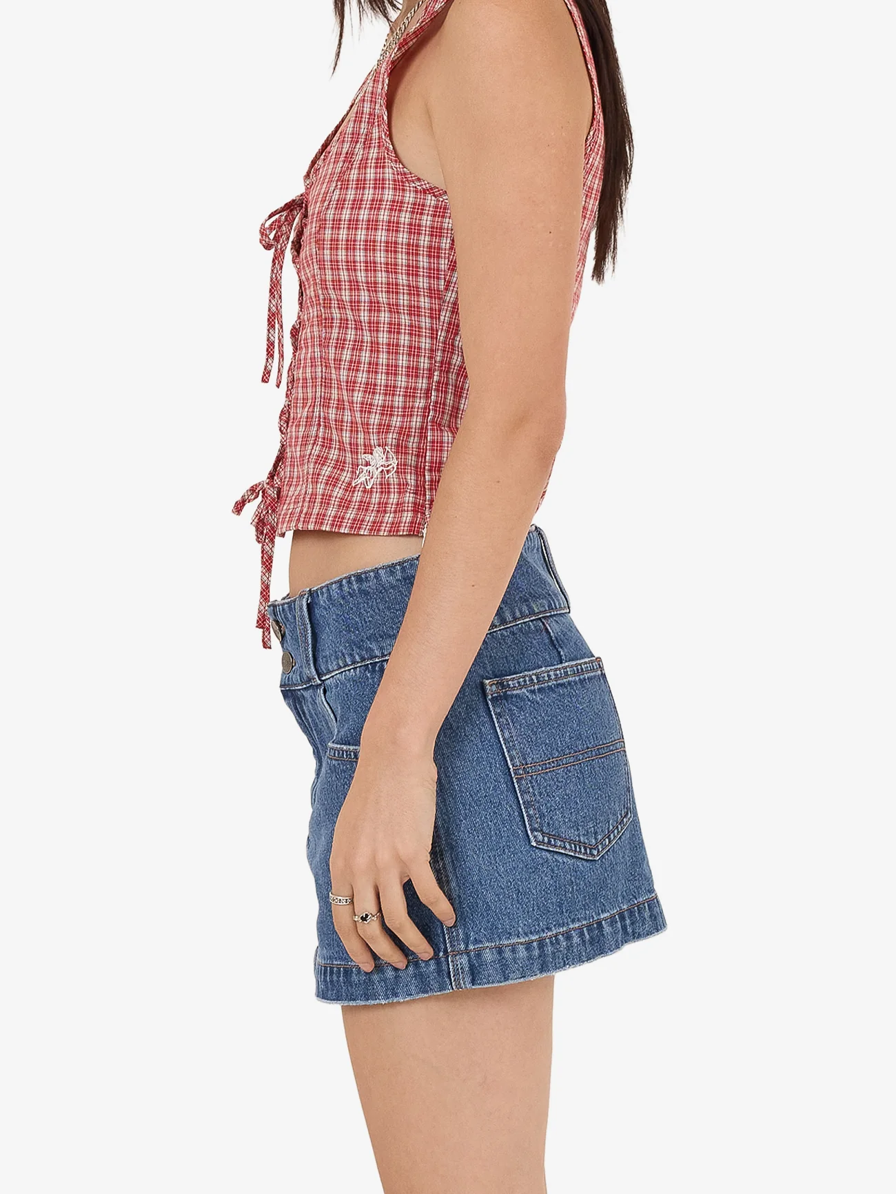 Glazed And Confused Micro Skirt - Sky High Blue - Image 5