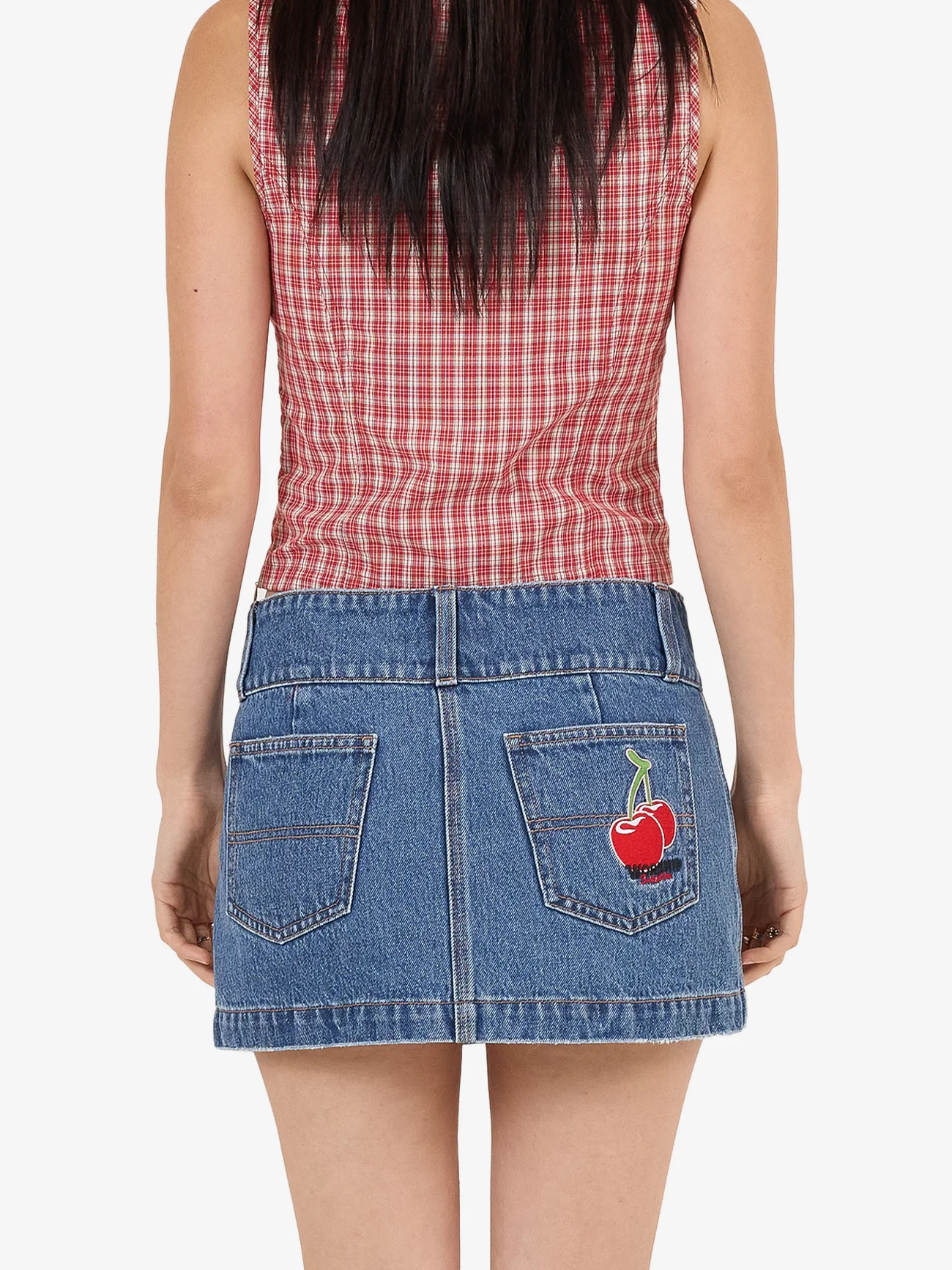 Glazed And Confused Micro Skirt - Sky High Blue - Image 6