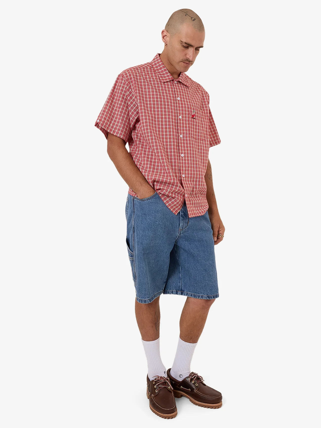Glazed And Confused Short Sleeve Shirt - Cherry Red - Image 4