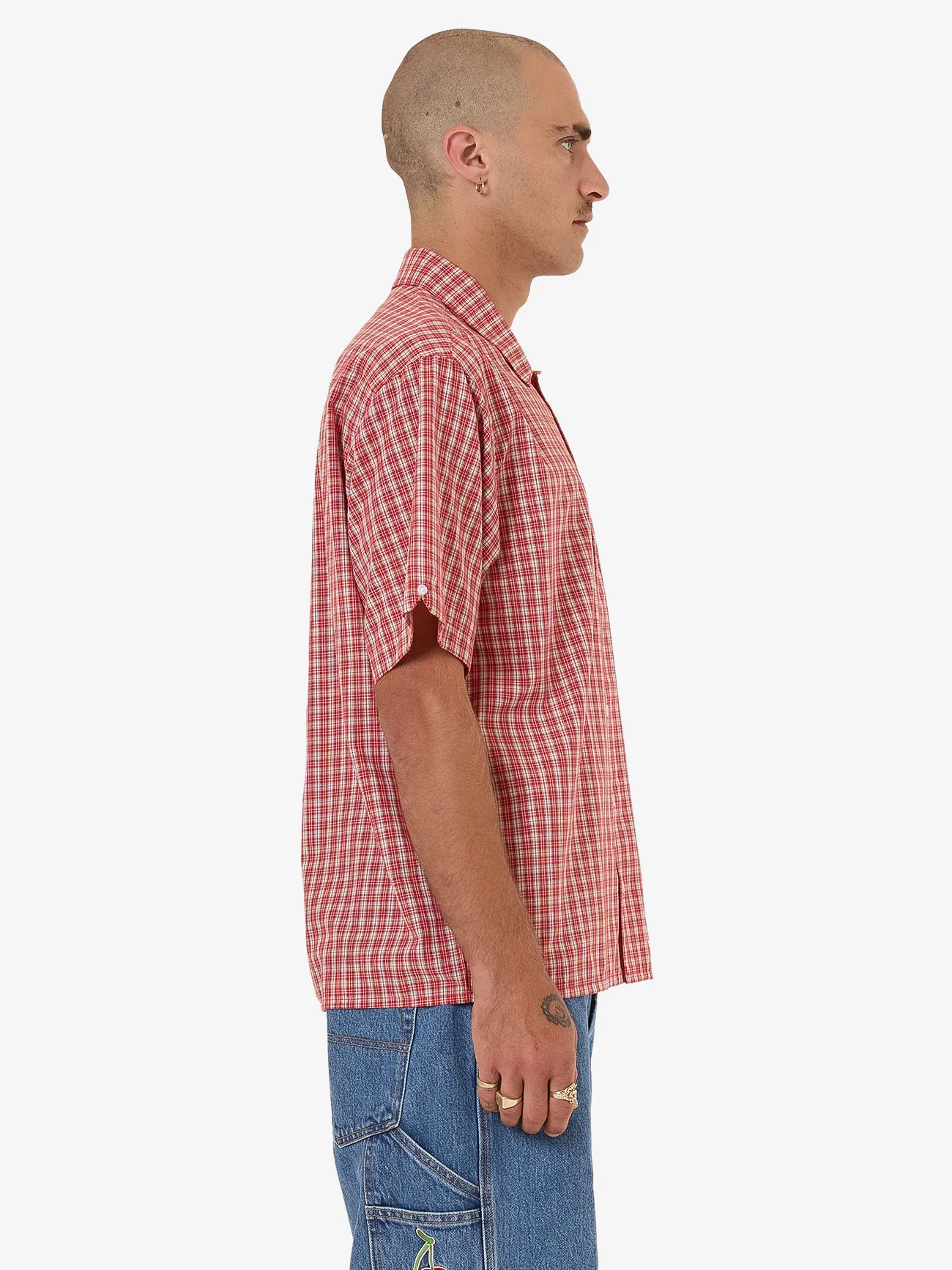 Glazed And Confused Short Sleeve Shirt - Cherry Red - Image 7