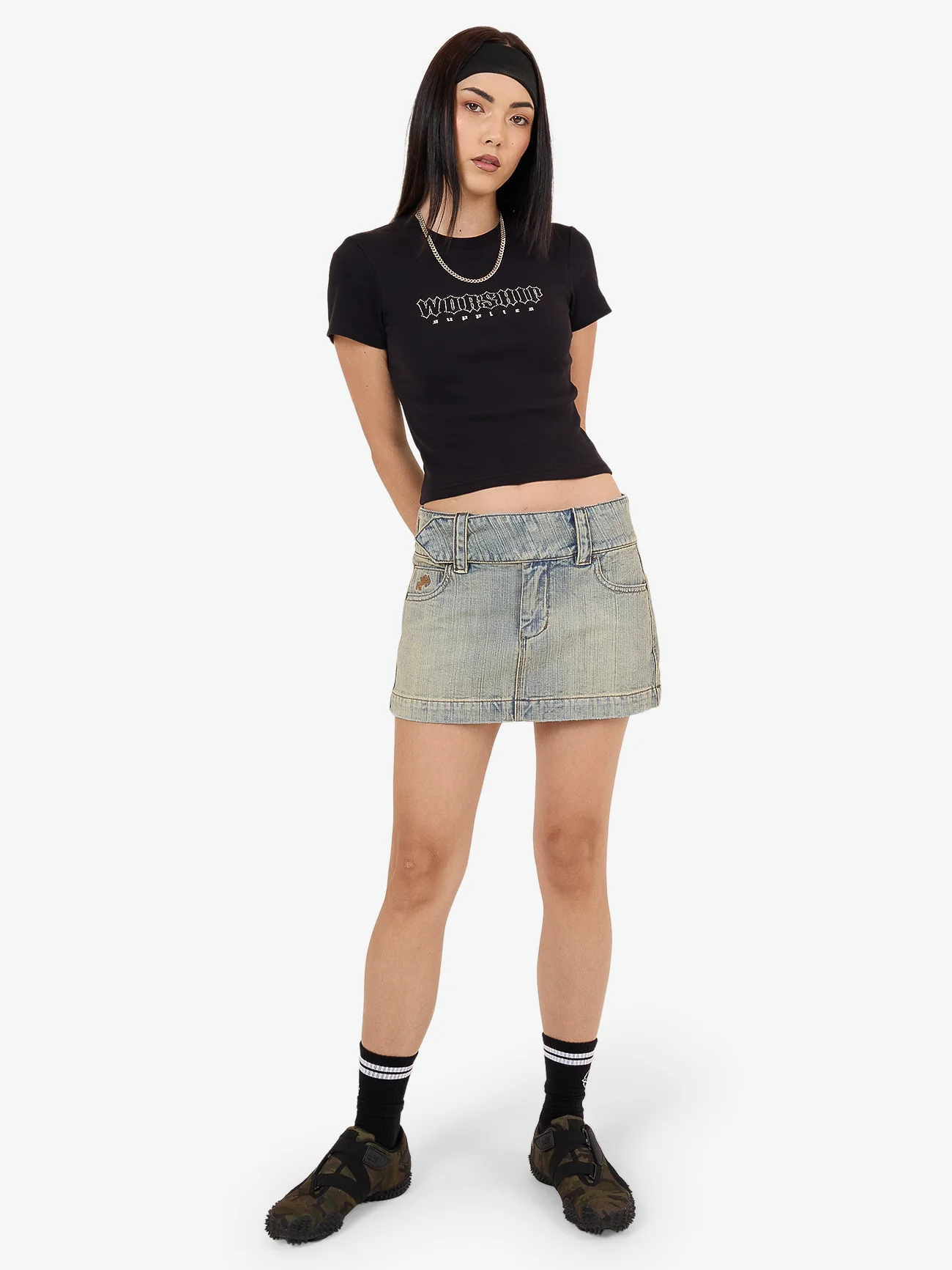 Glitz Slim Fit Tee - Black - Image 3