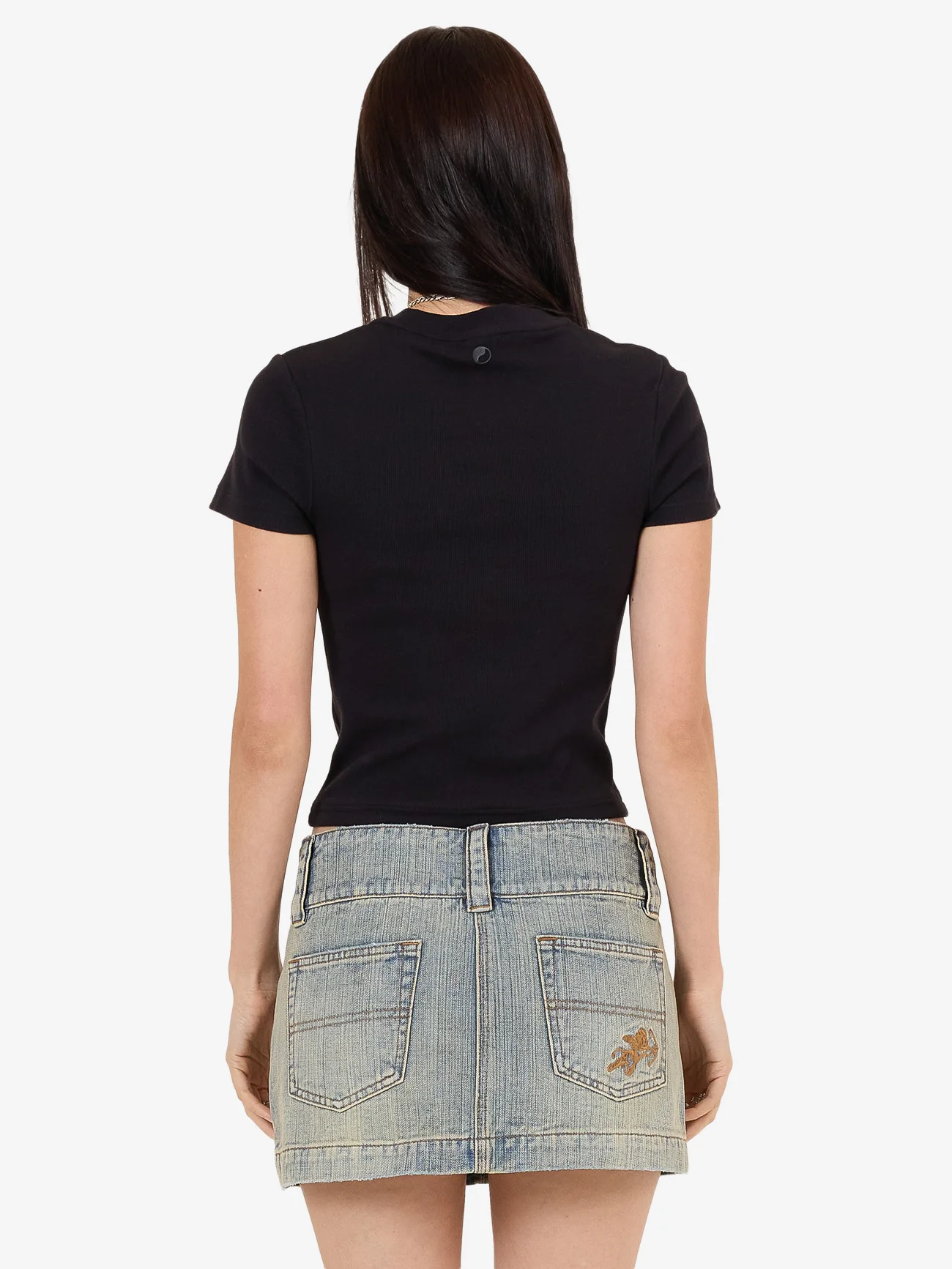 Glitz Slim Fit Tee - Black - Image 5