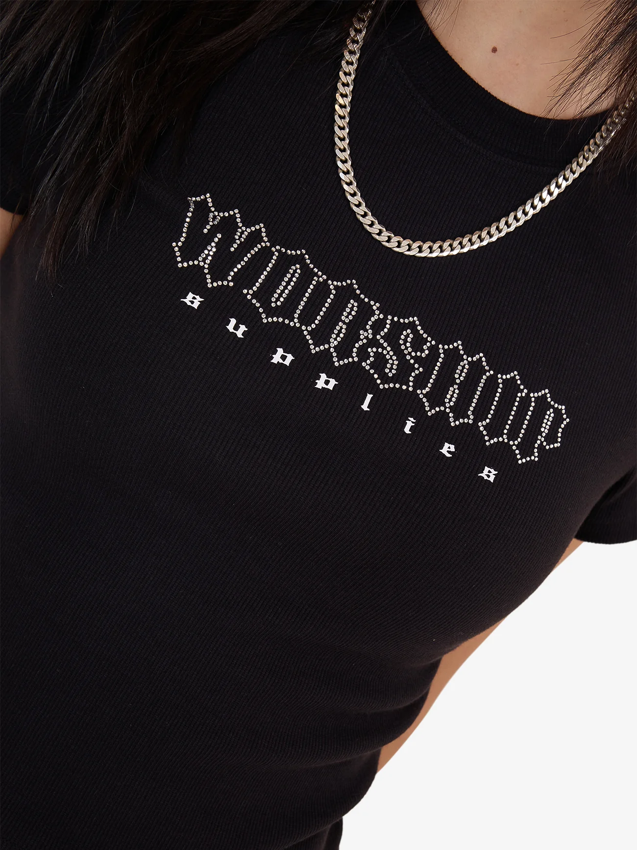 Glitz Slim Fit Tee - Black - Image 7