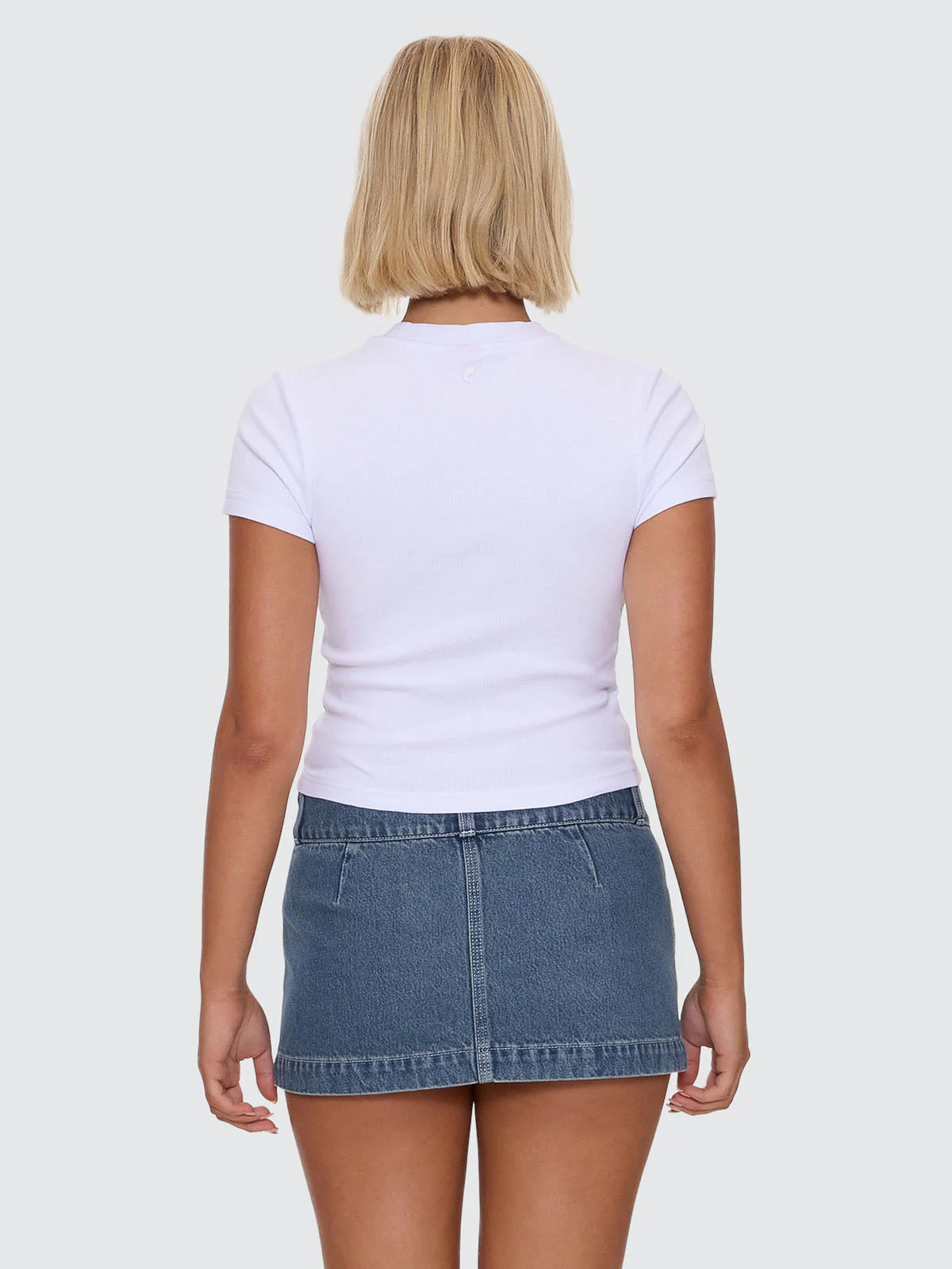 Glitz Slim Fit Tee - White - Image 3