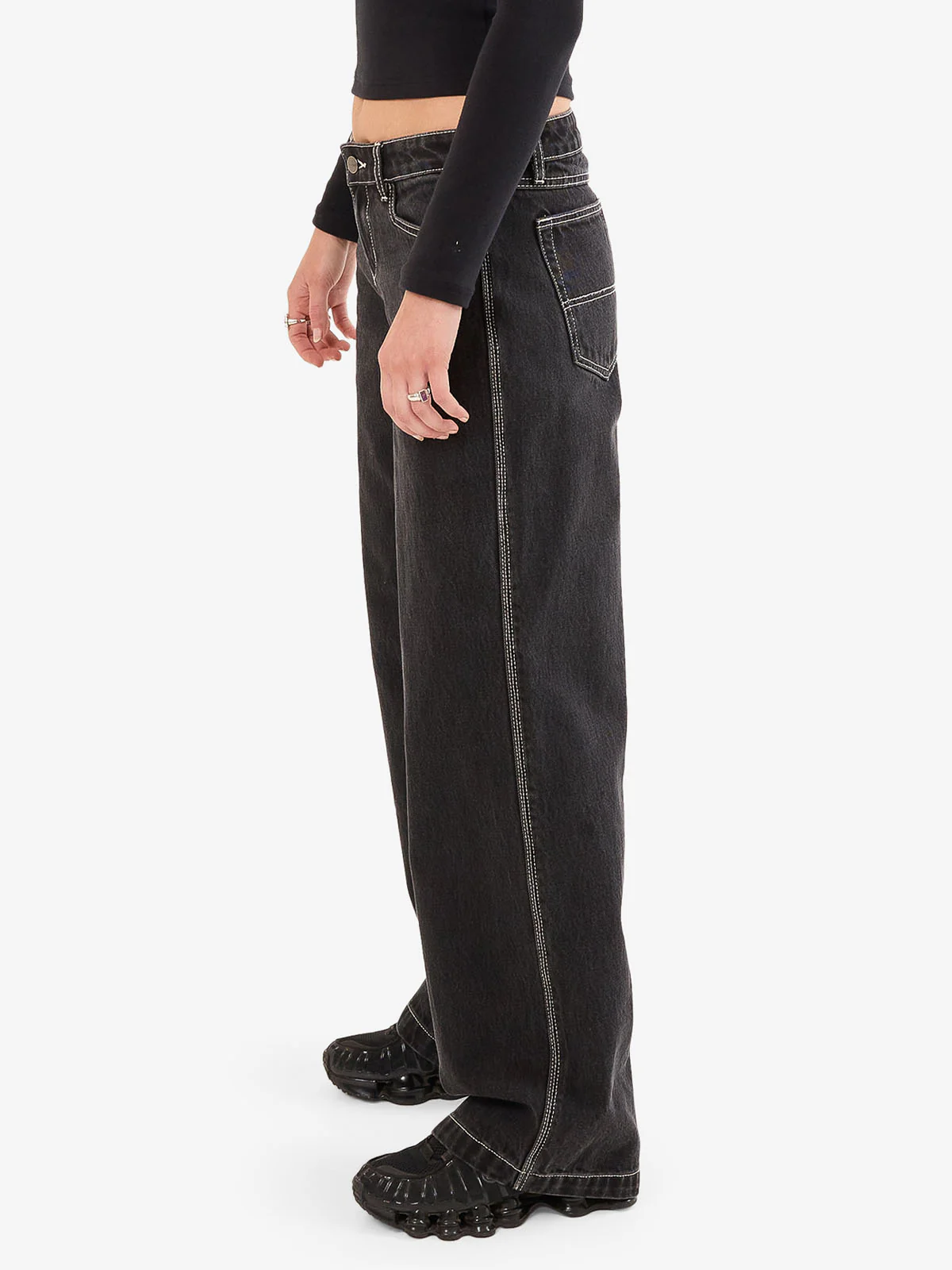Gnasher Baggy Low Rider Jean - Phantom - Image 3