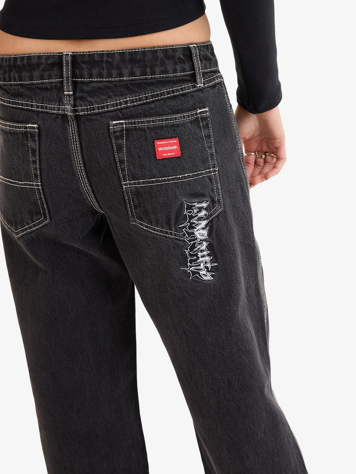 Gnasher Baggy Low Rider Jean - Phantom - Image 7