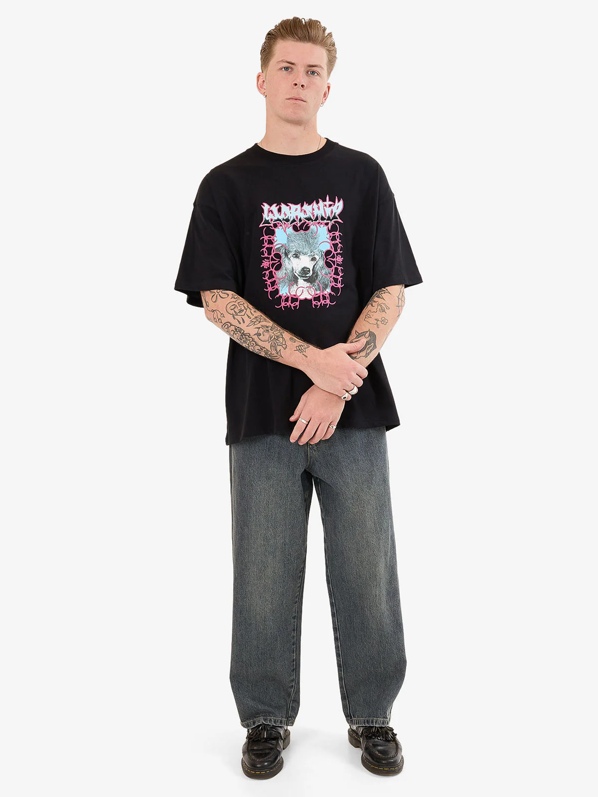 Gnasher Oversize Tee - Black - Image 3