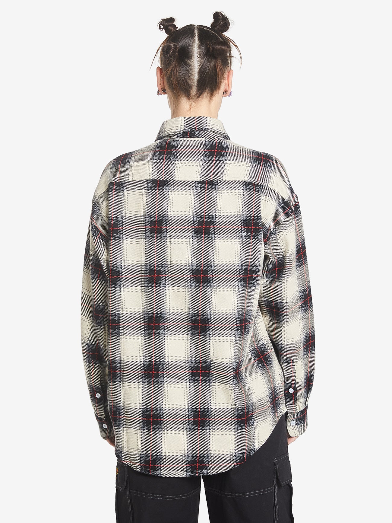 Gobbler Long Sleeve Flannel Shirt - Black - Image 2