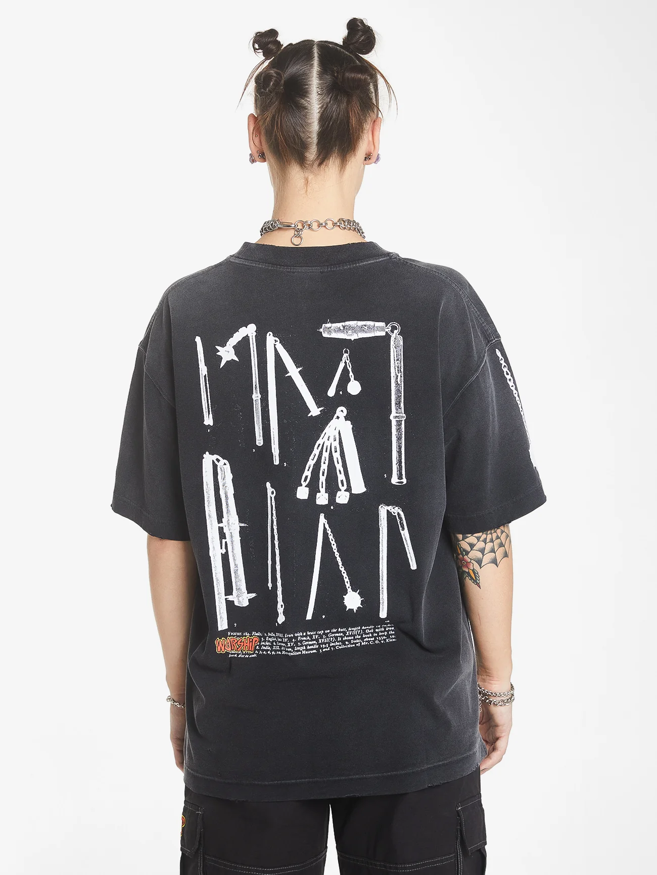 Gobbler Oversized Tee - Vintage Black - Image 2