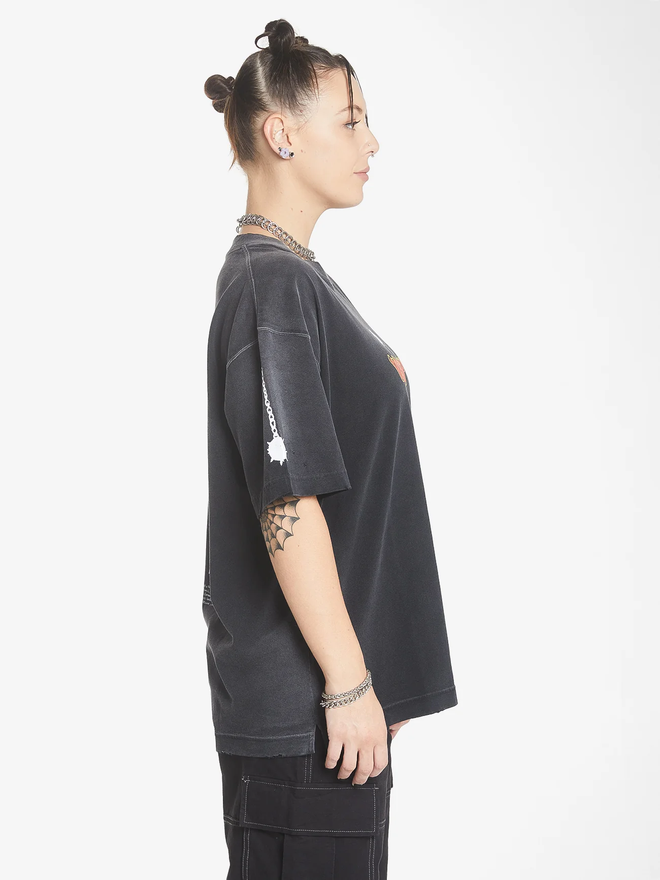 Gobbler Oversized Tee - Vintage Black - Image 3
