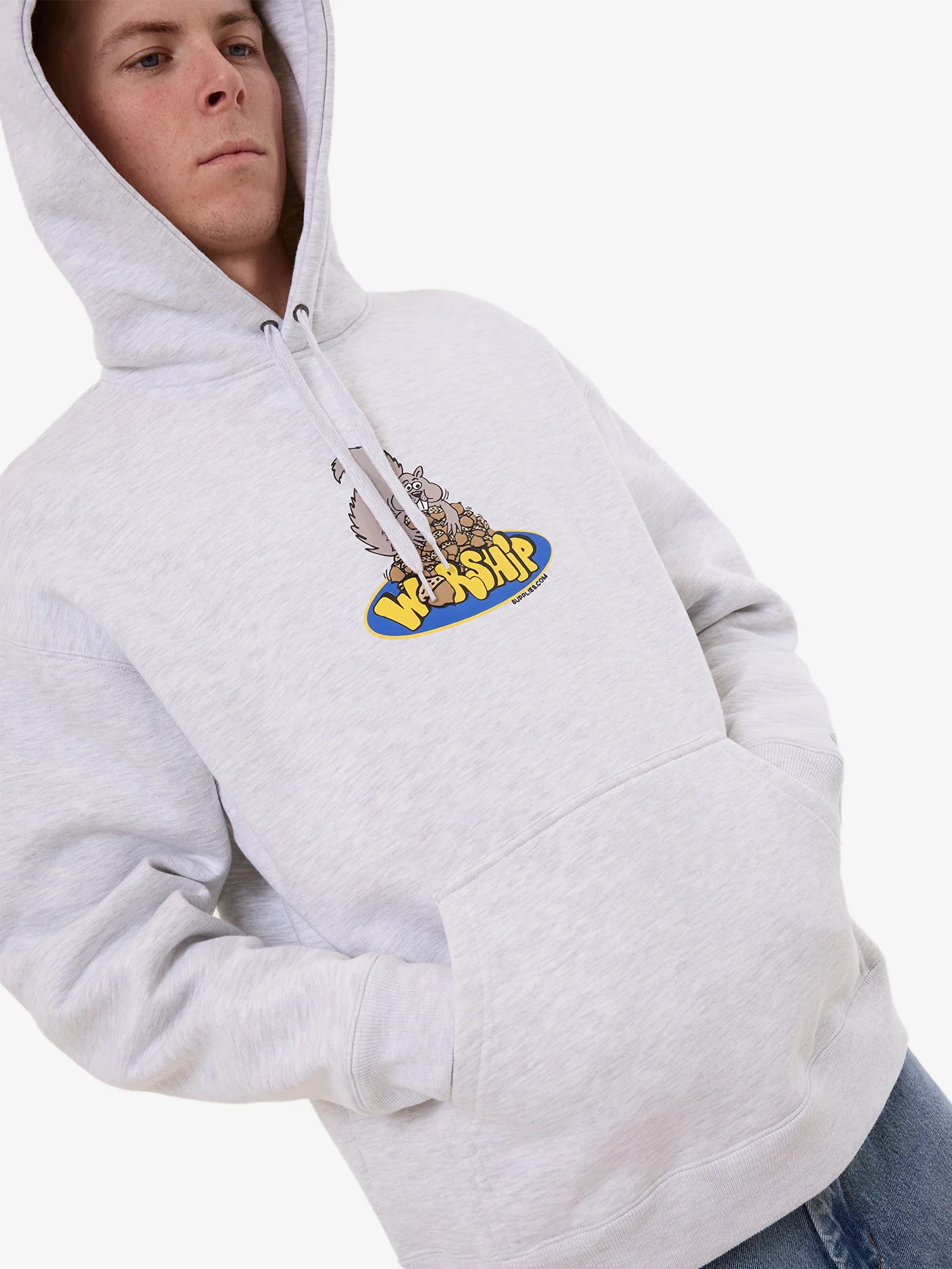 Going Nuts Pull Over Hood - Snow Marle - Image 6