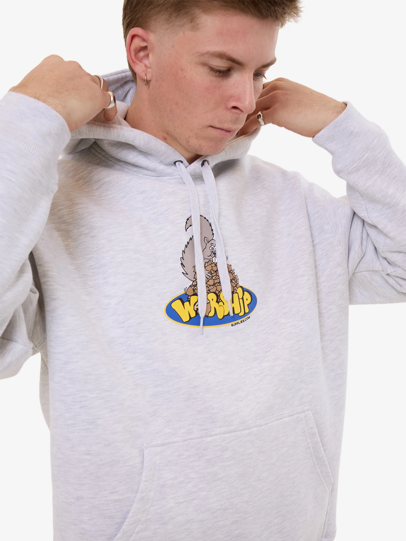 Going Nuts Pull Over Hood - Snow Marle - Image 7