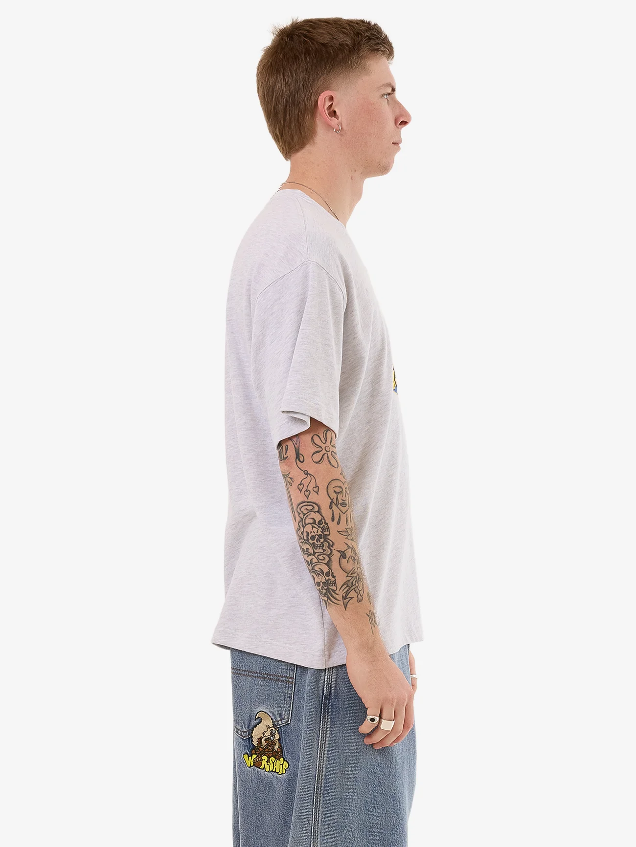 Going Nuts Tee - Snow Marle - Image 4