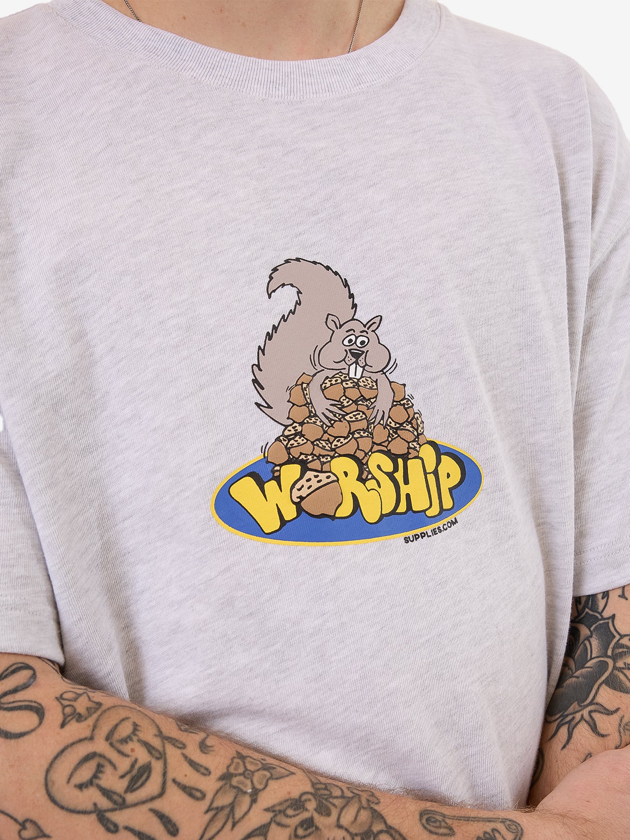 Going Nuts Tee - Snow Marle - Image 6