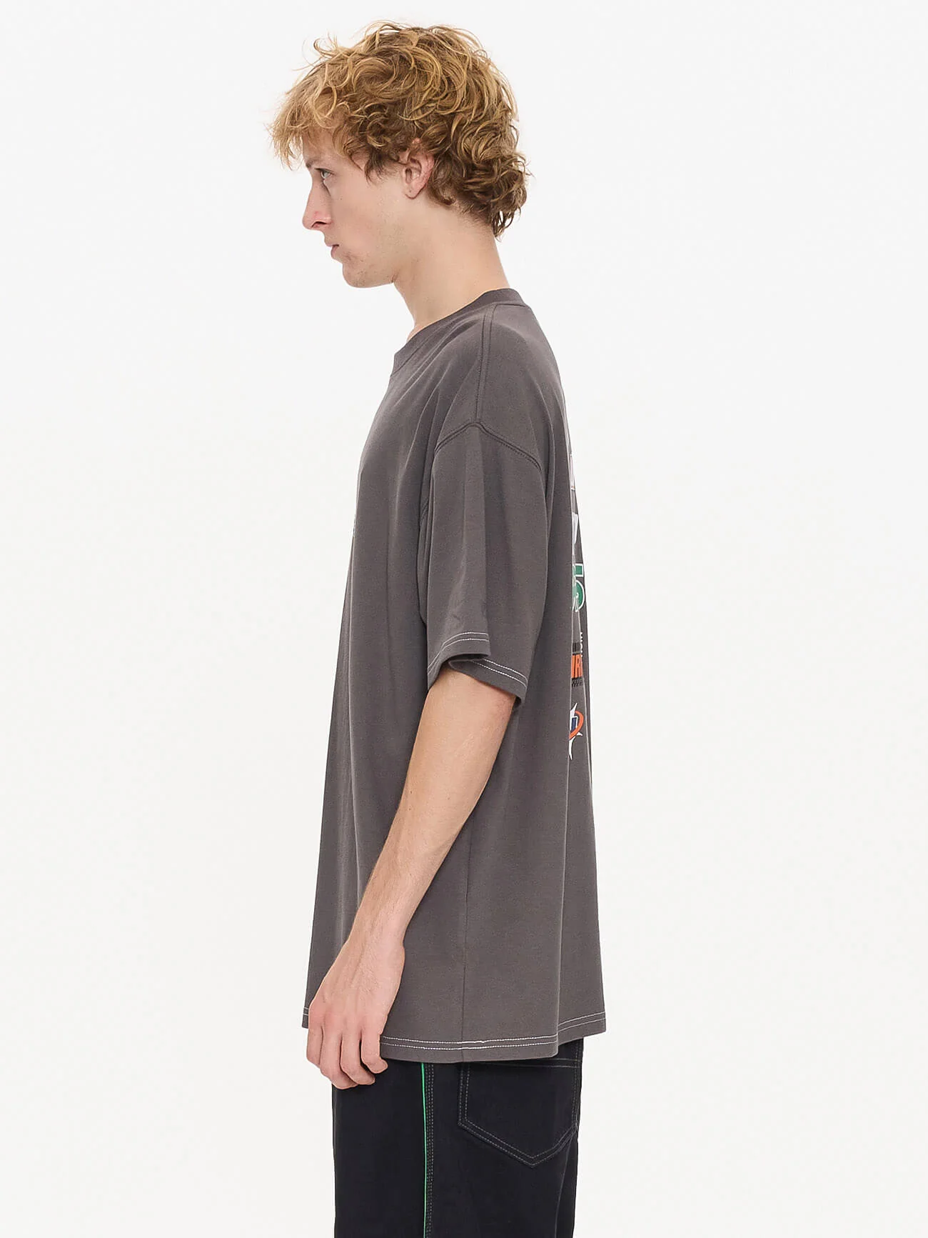 Grand Prix Oversize Tee - Worn Black - Image 6