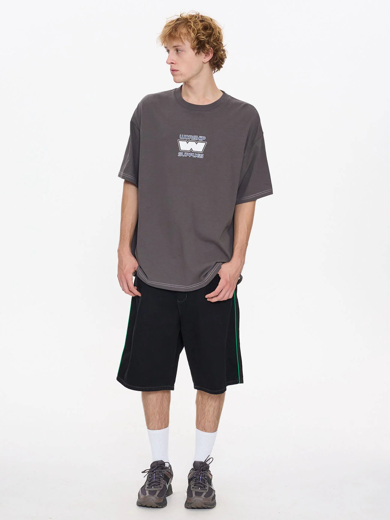 Grand Prix Oversize Tee - Worn Black - Image 8