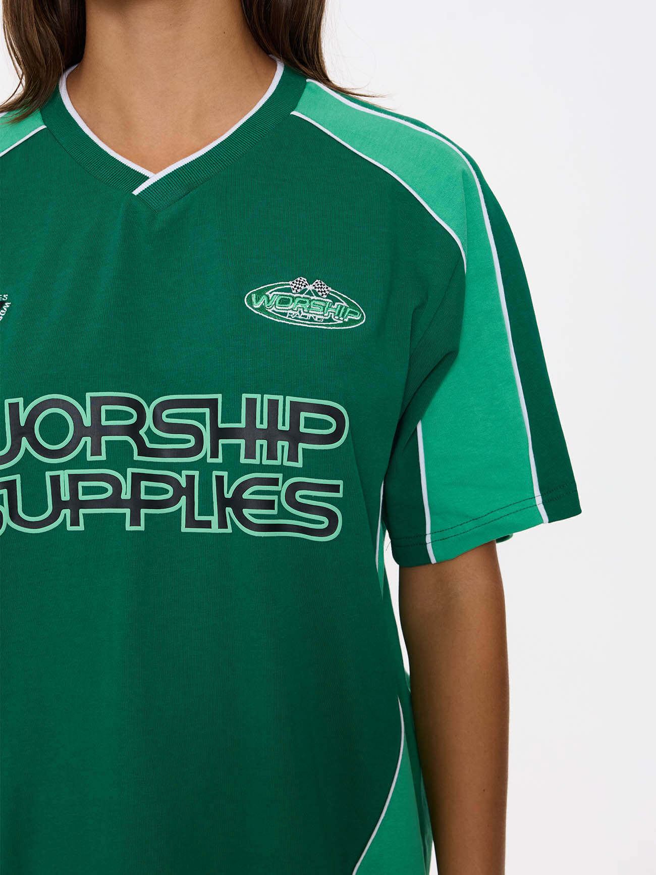 Grand Prix Panelled Jersey - Green - Image 2