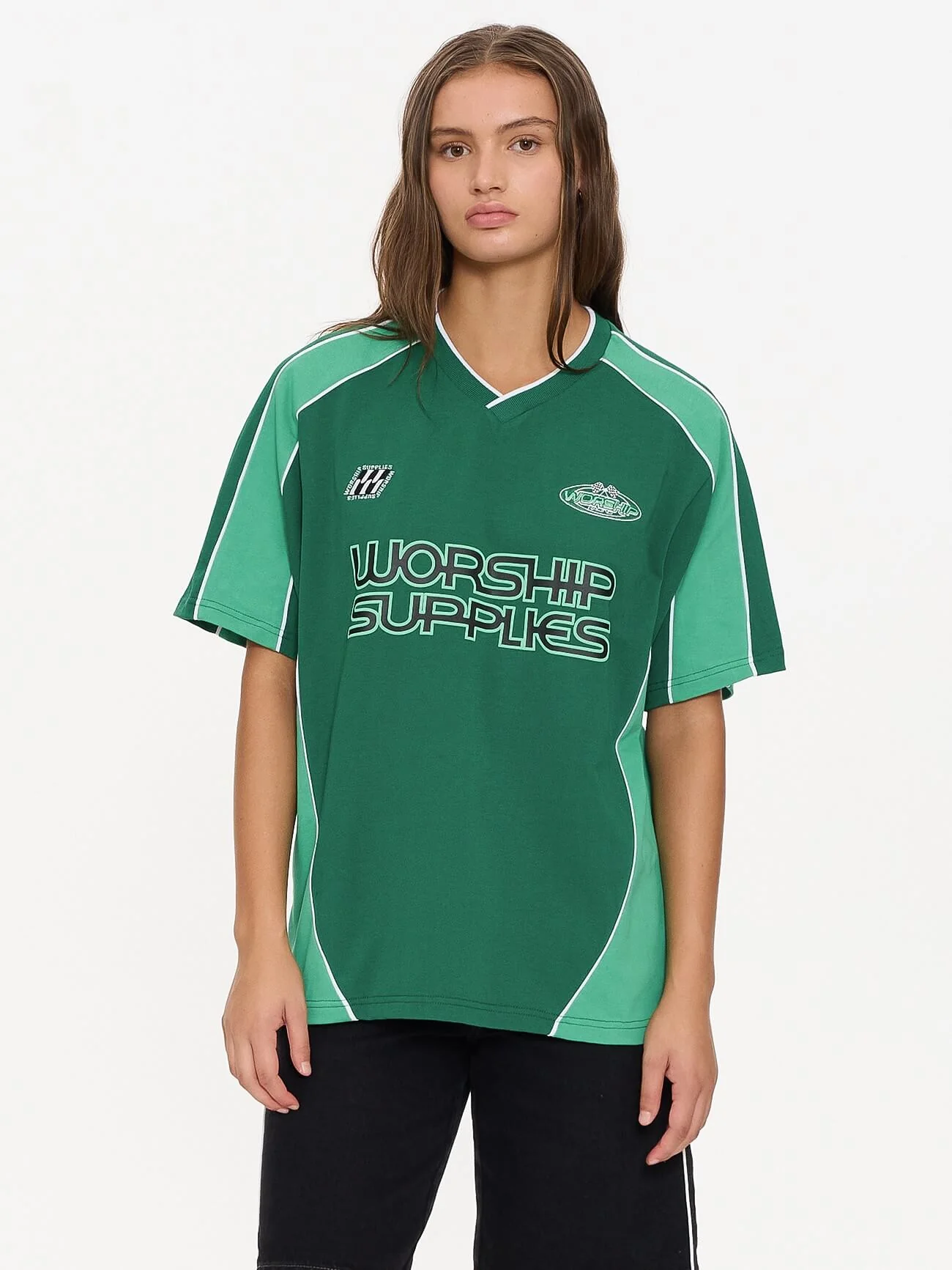 Grand Prix Panelled Jersey - Green - Image 4