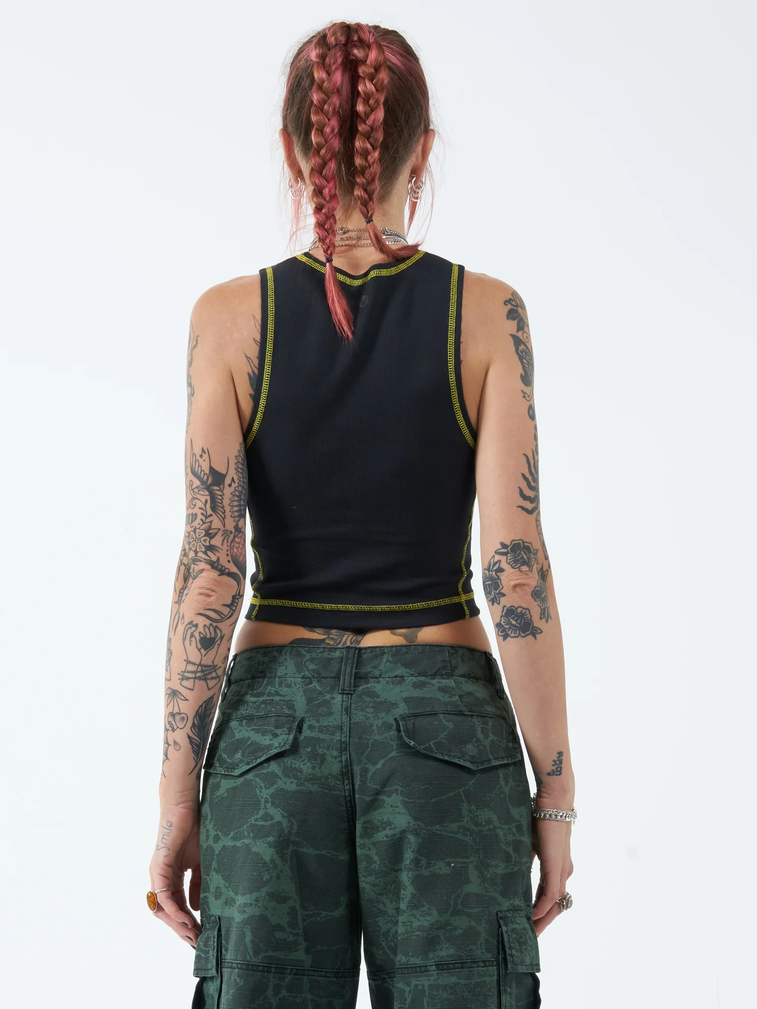 Grey Matter Tiny Tank - Washed Black - Image 2
