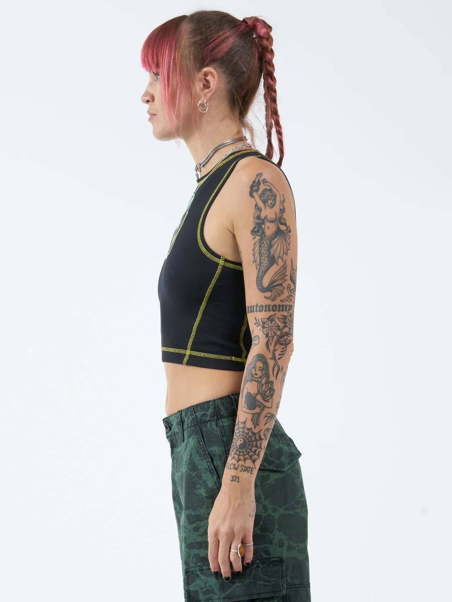 Grey Matter Tiny Tank - Washed Black - Image 3