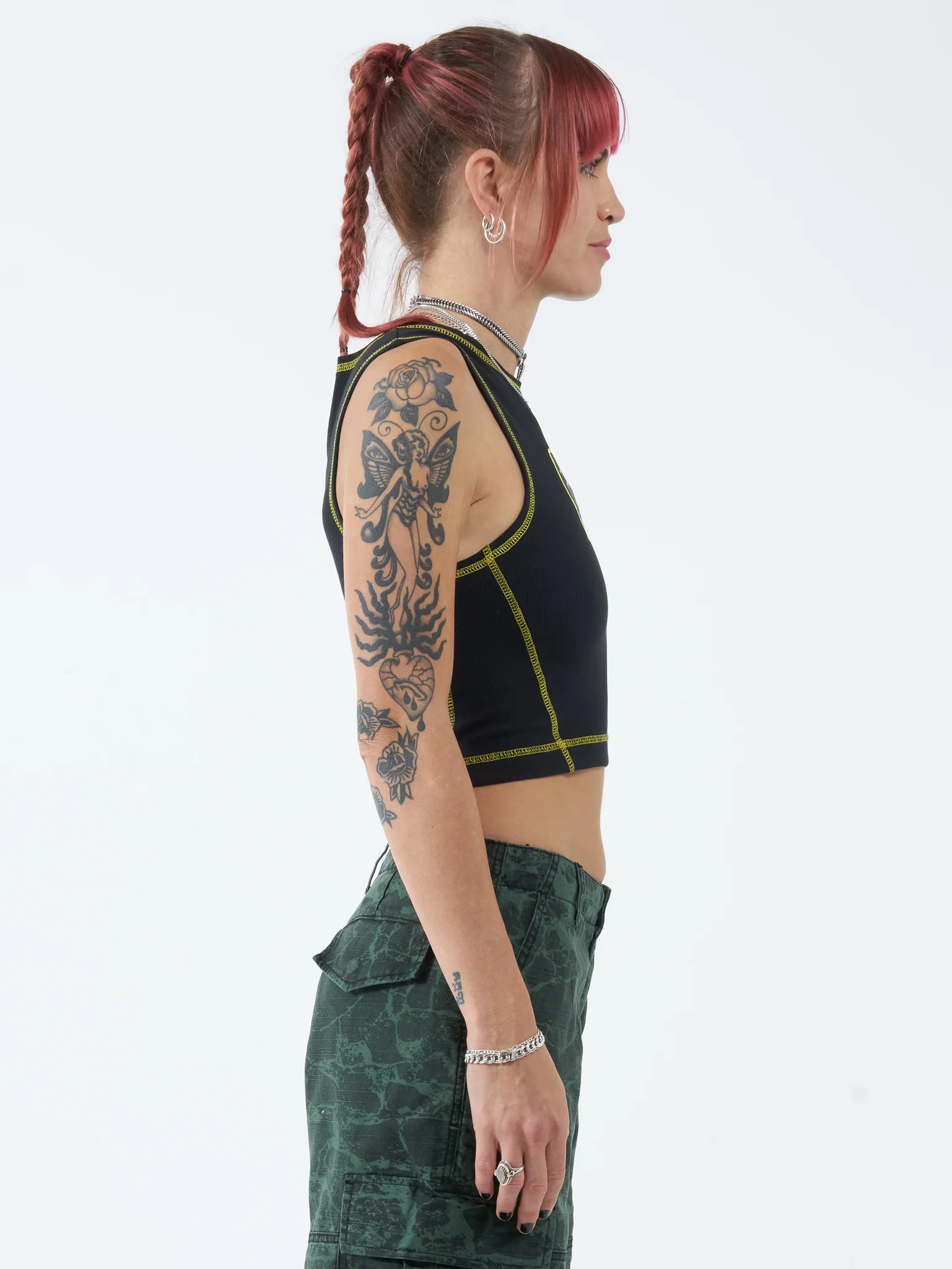 Grey Matter Tiny Tank - Washed Black - Image 4