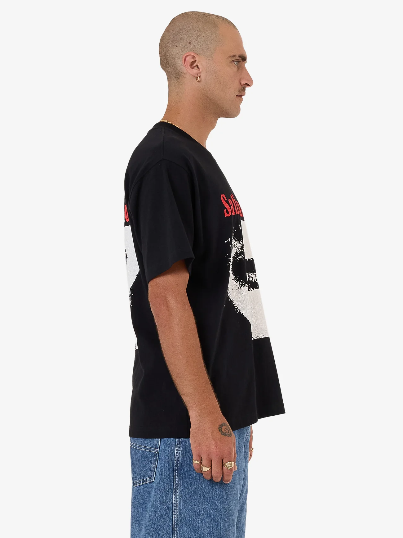 Grinner Tee - Black - Image 9