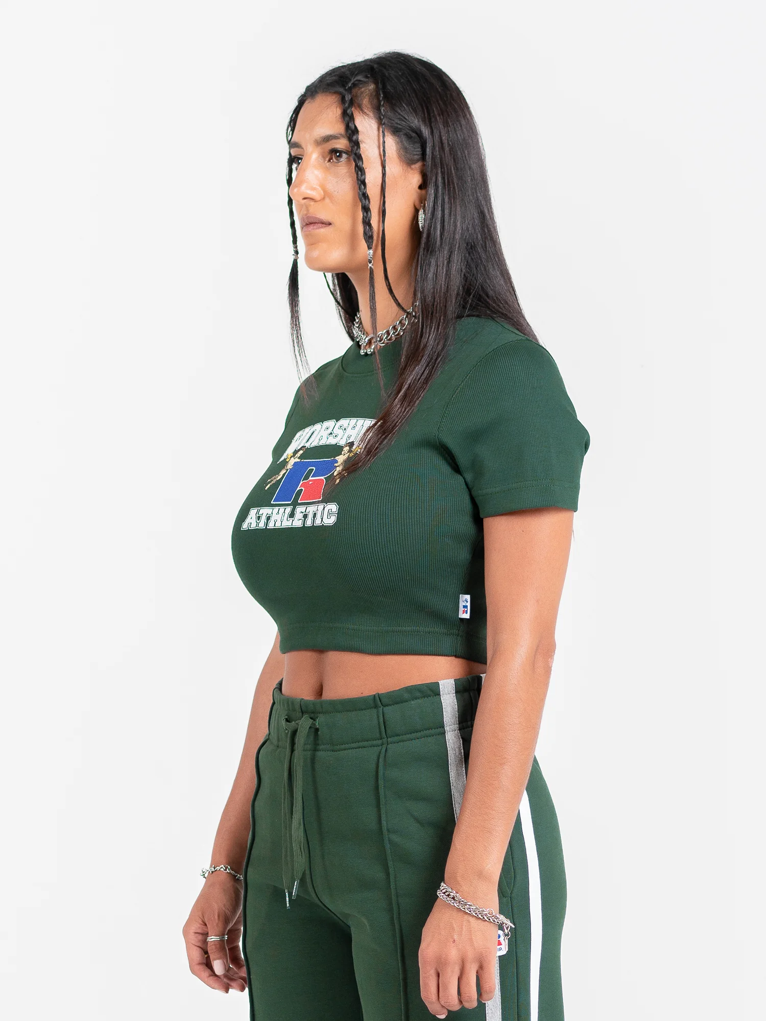 Groundskeepers Micro Tee - Sycamore Green Vintage Washed - Image 2