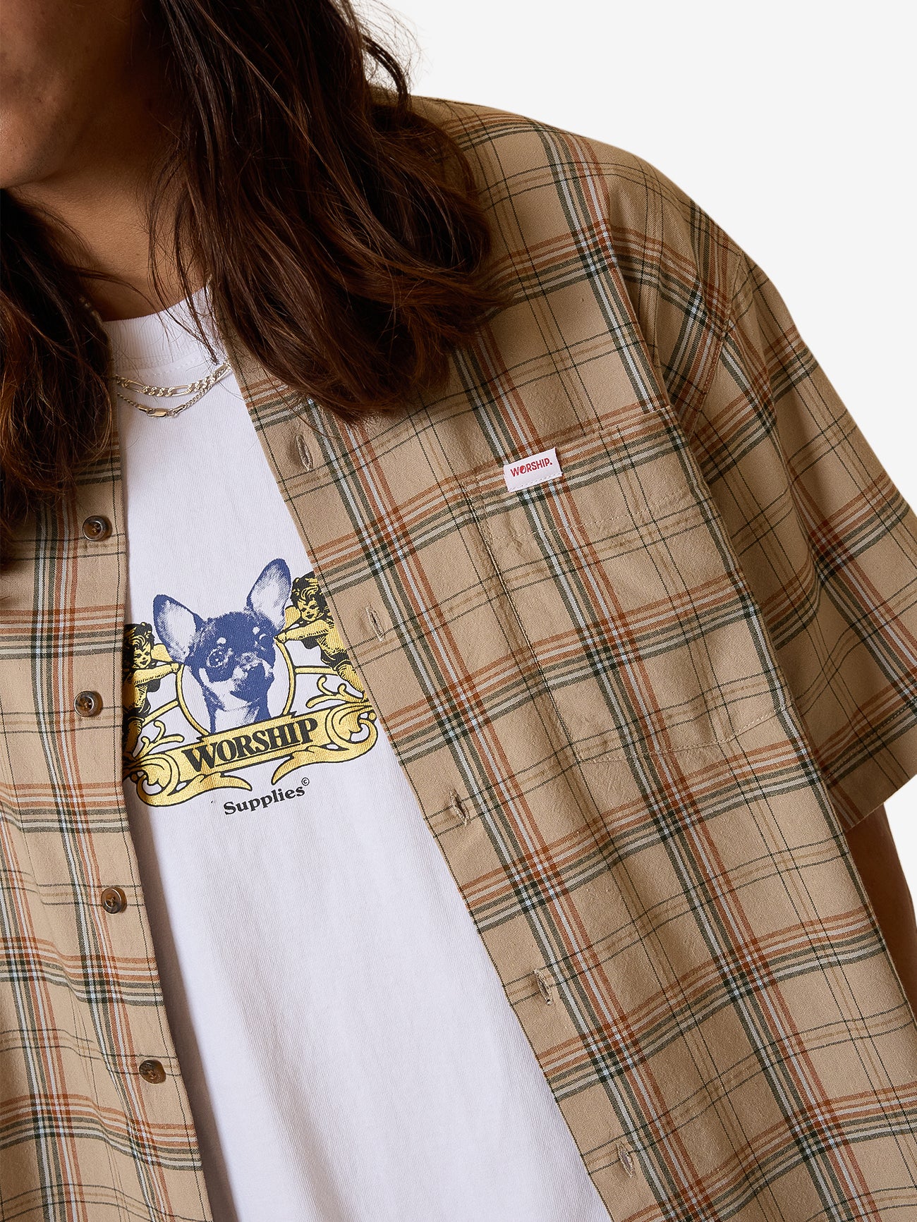 Hank Short Sleeve Work Shirt - Grey - Image 10
