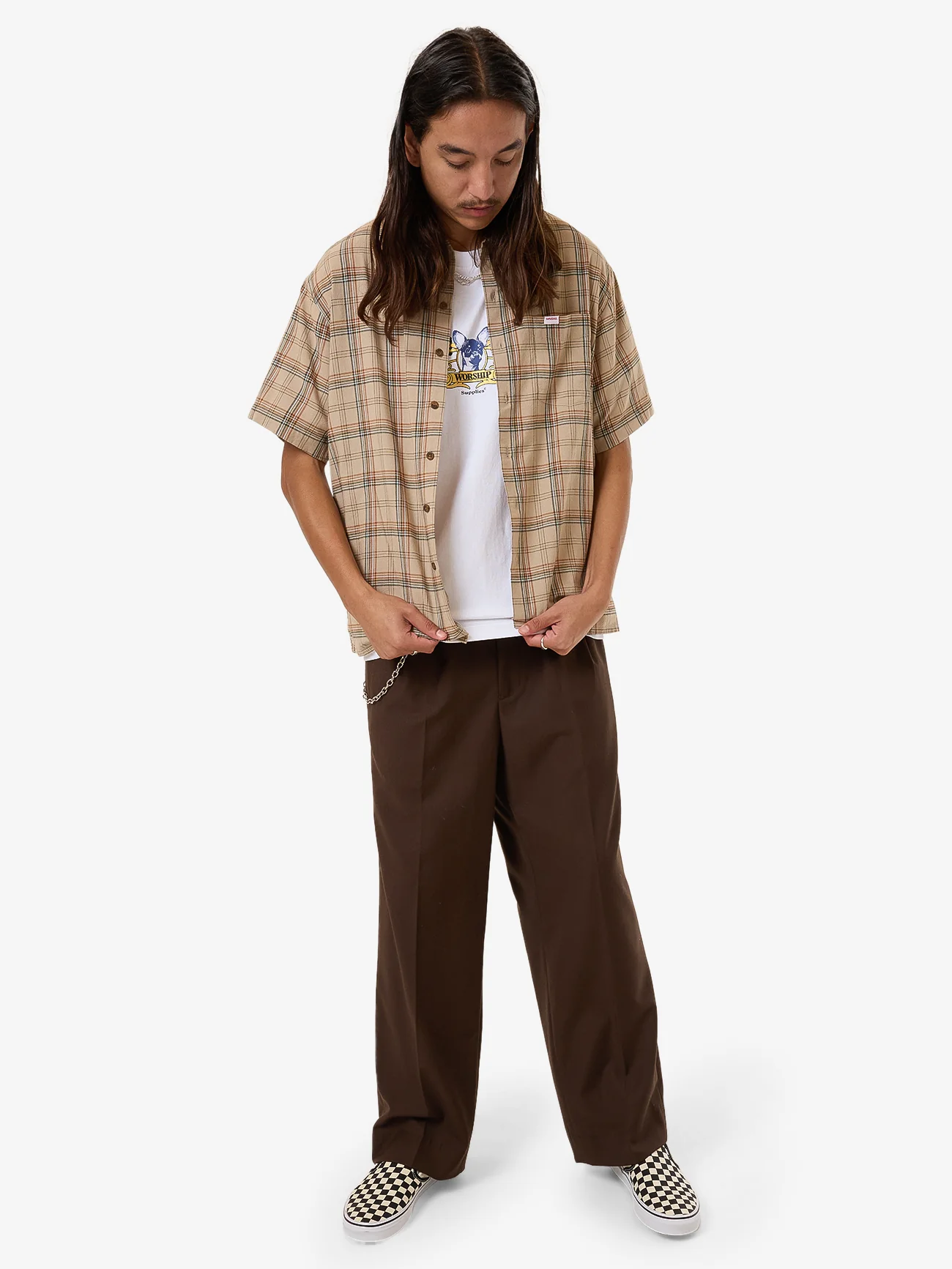 Hank Short Sleeve Work Shirt - Grey - Image 5