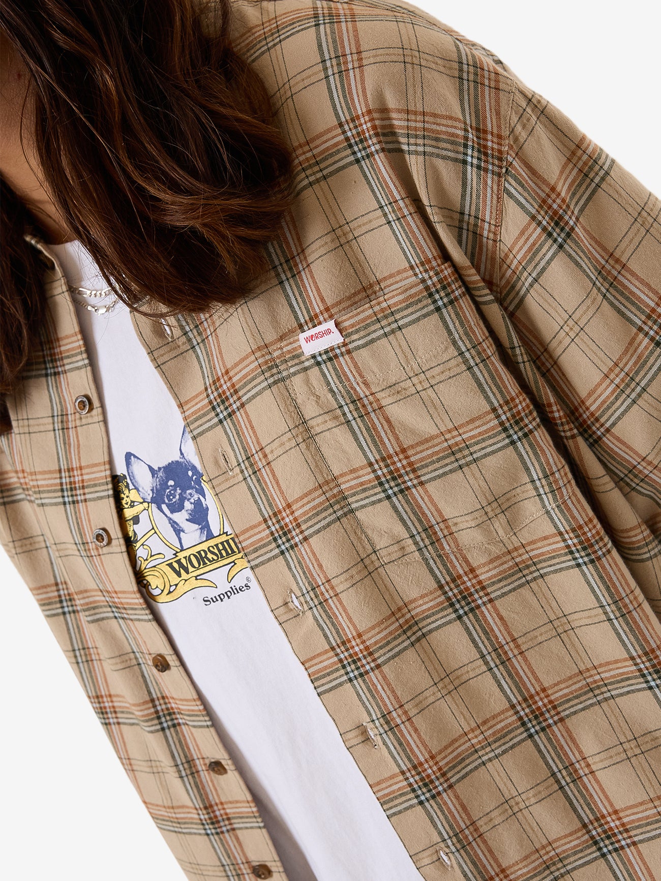 Hank Short Sleeve Work Shirt - Grey - Image 7