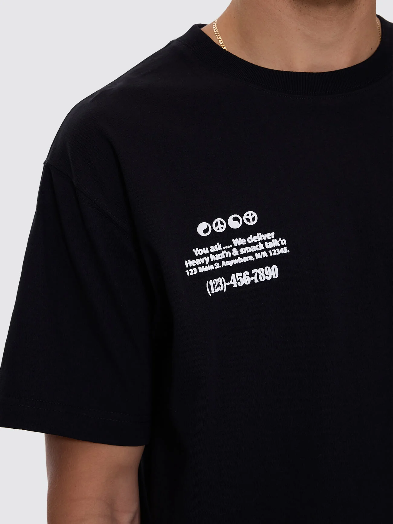 Haulaz Regular Fit Tee - Black - Image 8