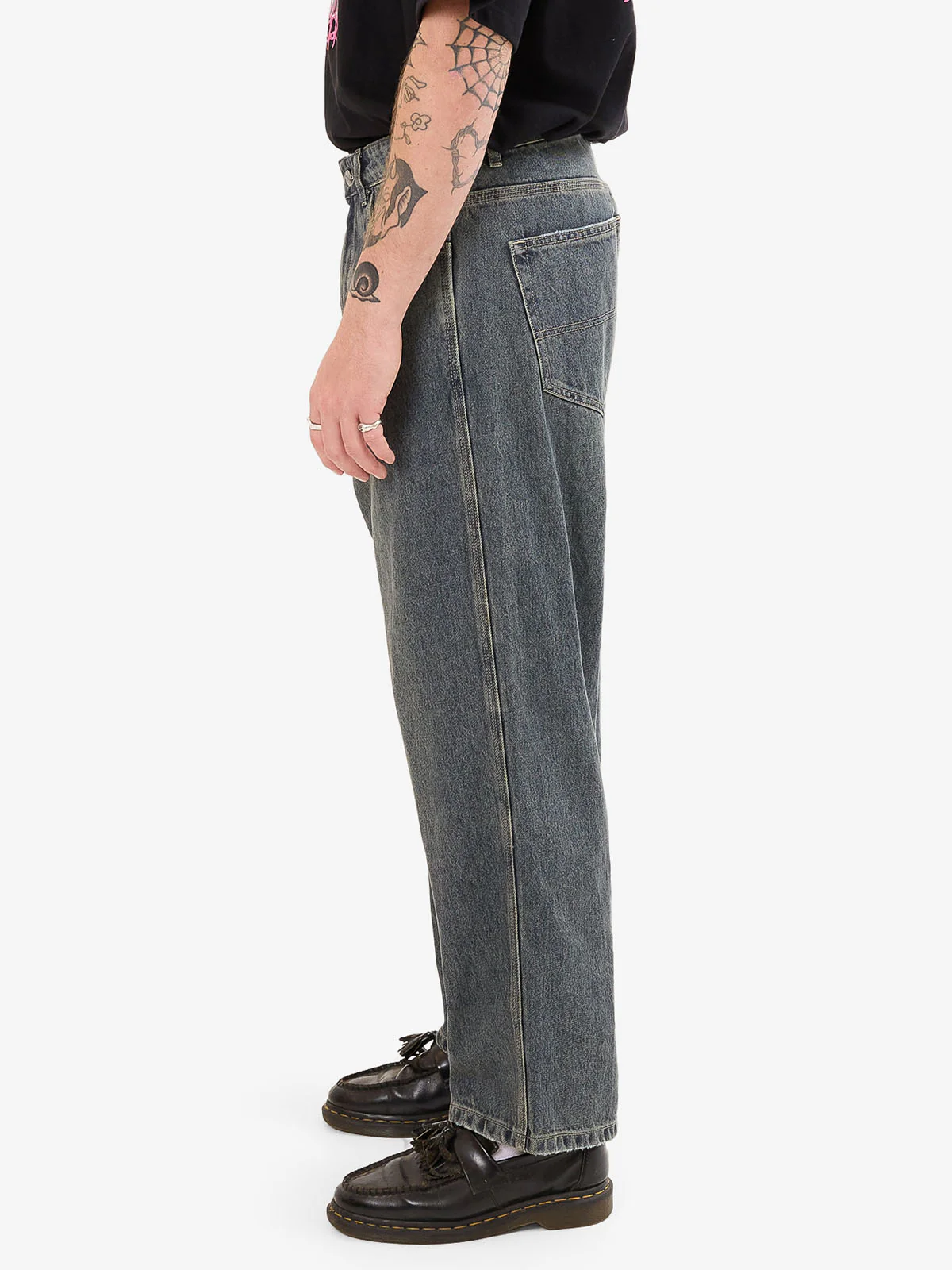 Heavy Heart Big Lounger Jean - Blasted Blue - Image 4