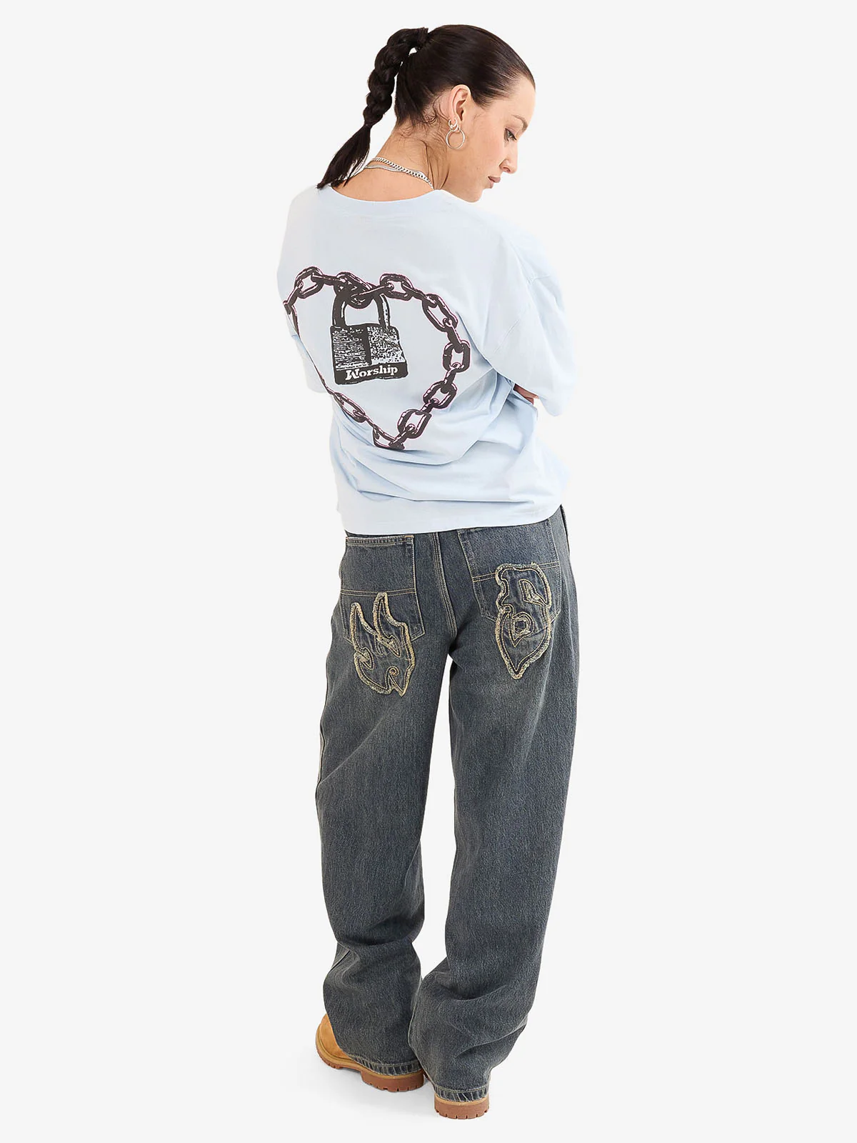 Heavy Heart Relaxed Fit Tee - Ice Melt - Image 2