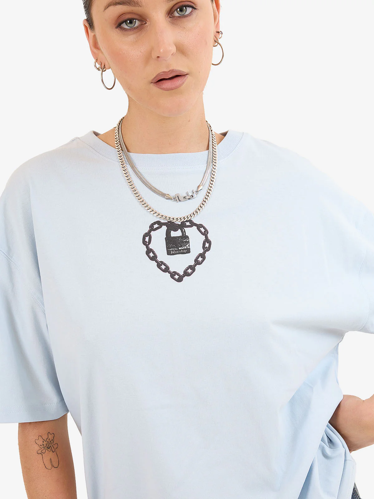 Heavy Heart Relaxed Fit Tee - Ice Melt - Image 3